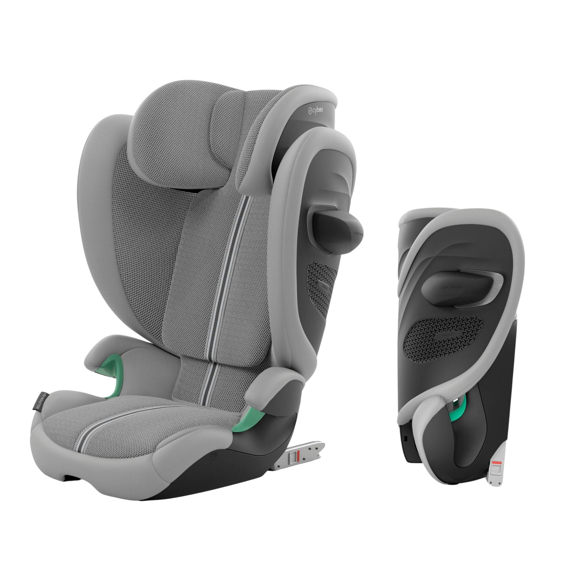 Cybex highback booster seats Cybex Solution G2 Plus i-Fix Highback Booster Stone Grey 524000667