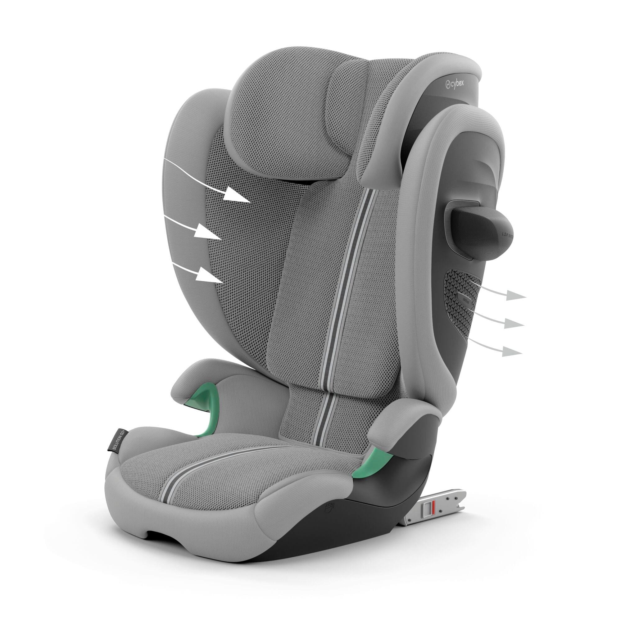 Cybex highback booster seats Cybex Solution G2 Plus i-Fix Highback Booster Stone Grey 524000667
