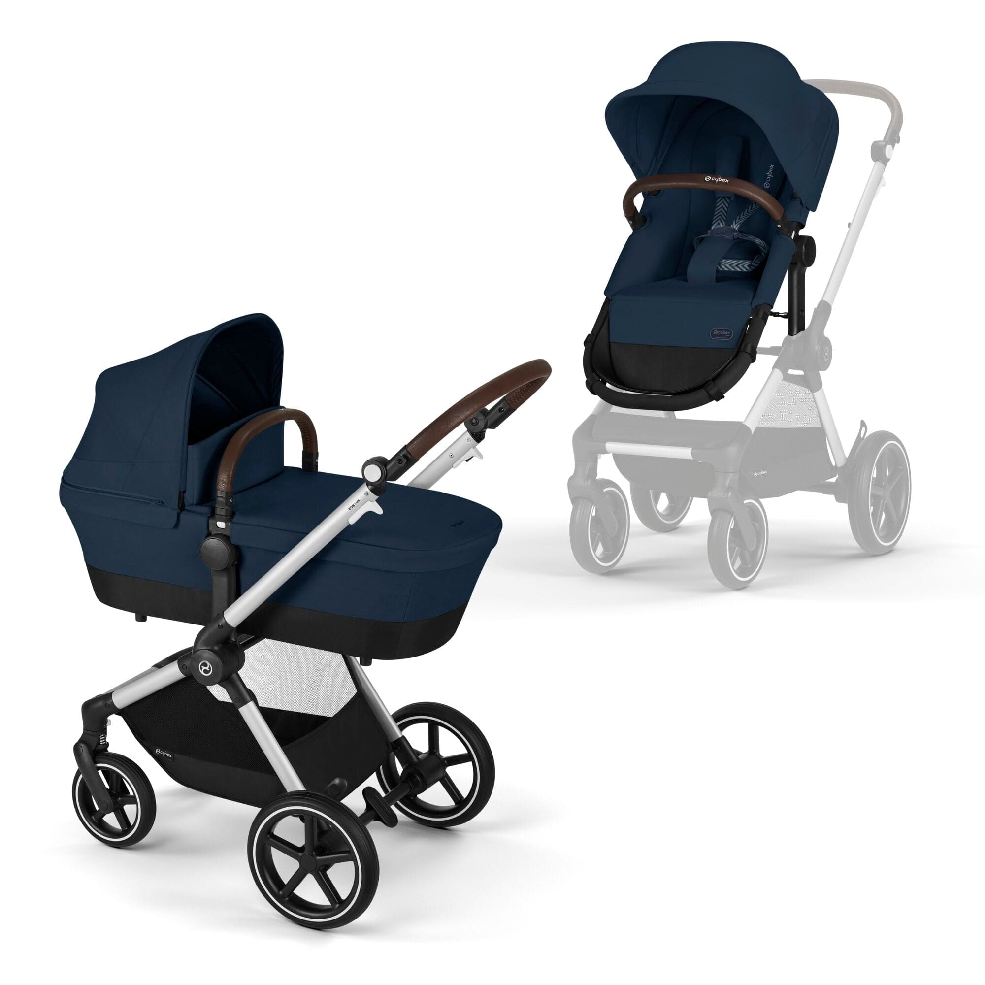 Cybex travel systems Cybex Eos Lux Essentials 7 Piece Bundle - Ocean Blue 14526-SLV-OCE-BLU