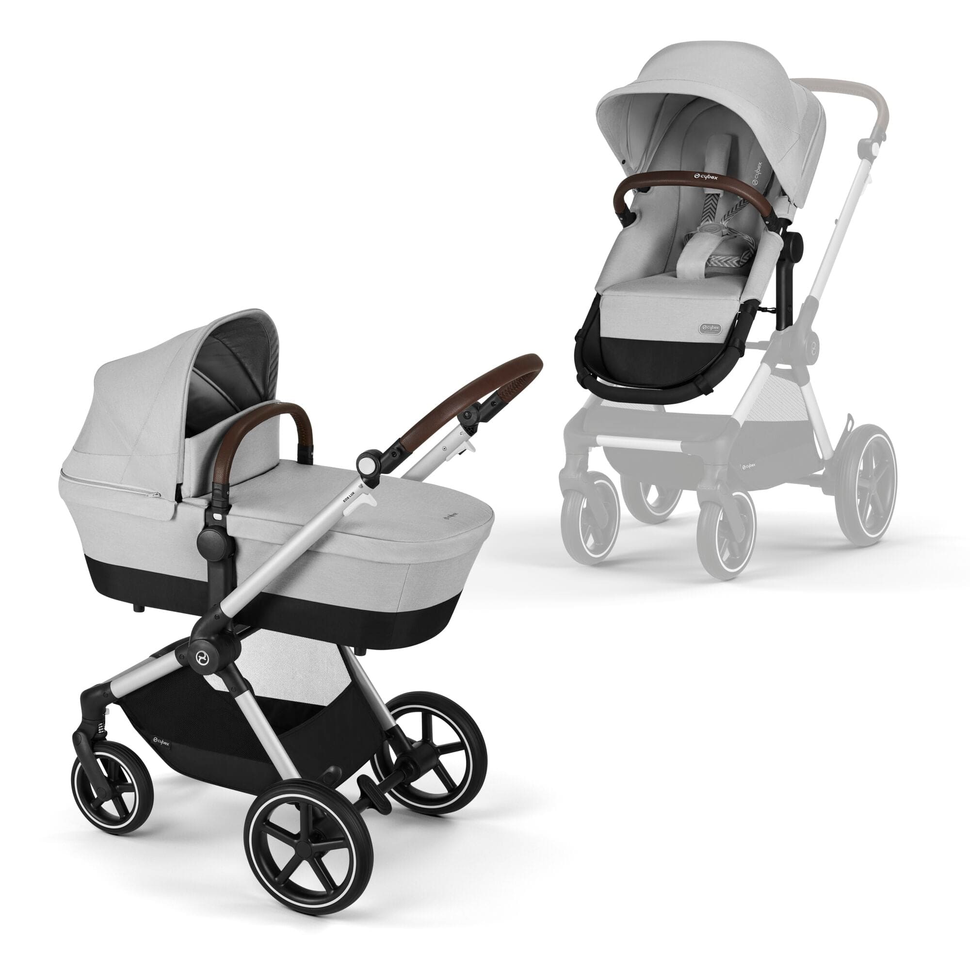 Cybex travel systems Cybex Eos Lux Comfort 9 Piece Bundle - Lava Grey 14530-SLV-LAV-GRY