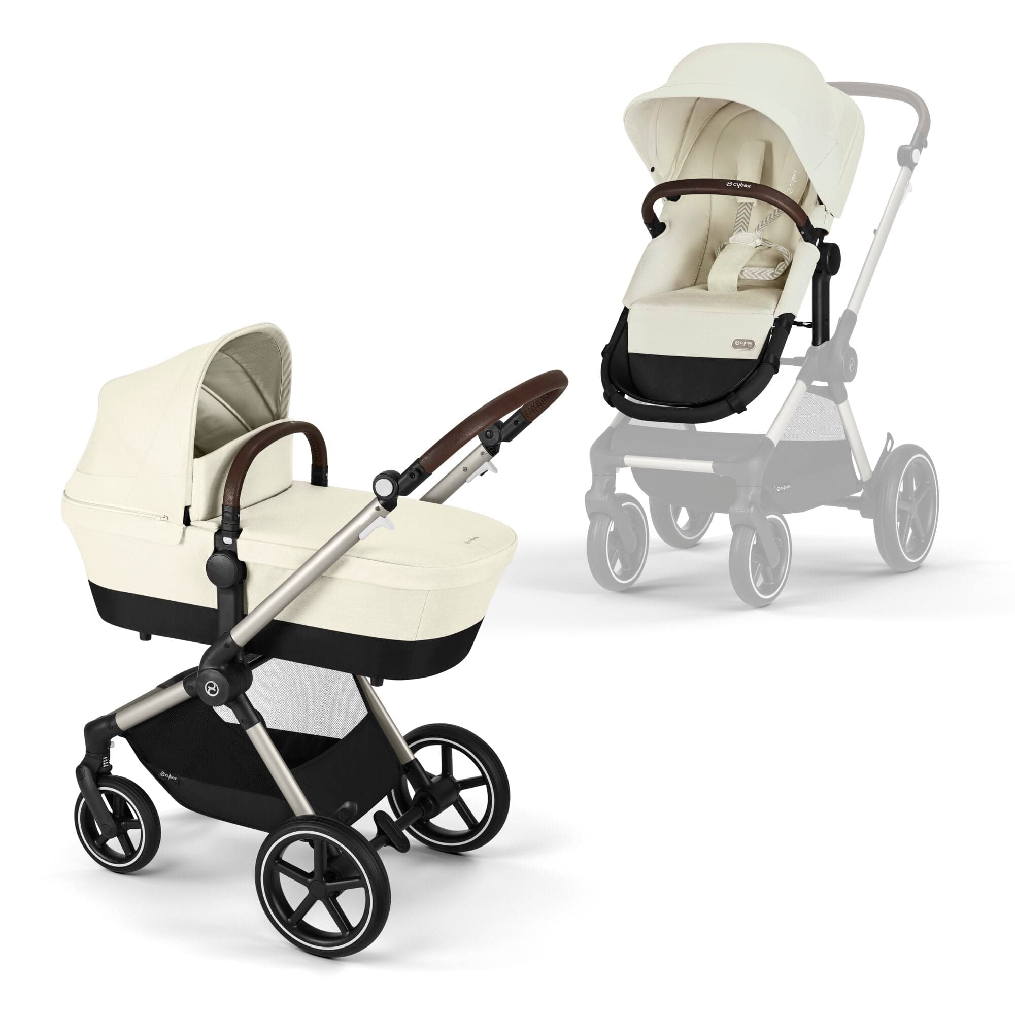 Cybex travel systems Cybex Eos Lux Comfort 9 Piece Bundle - Seashell Beige 14533-TPE-SEA-BEI