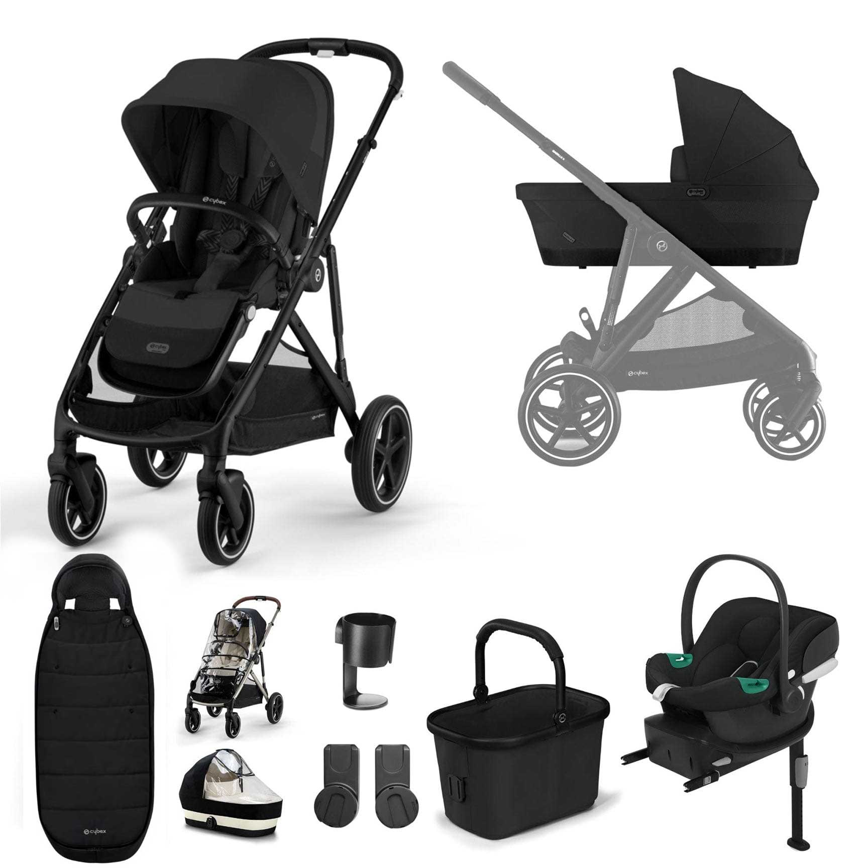 Cybex travel systems Cybex Gazelle S Comfort Bundle - Black/Moon Black 14657-BLK-MOO-BLK