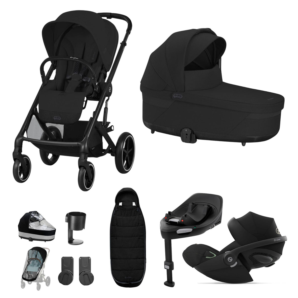 Cybex Travel Systems Cybex Balios S Lux Luxury Bundle - Black/Moon Black 14672-BLK-MOO-BLK