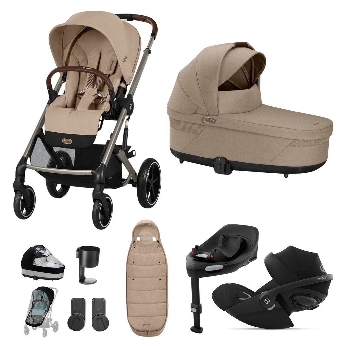 Cybex Travel Systems Cybex Balios S Lux Luxury Bundle - Taupe/Almond Beige 16917-ALM-BEI