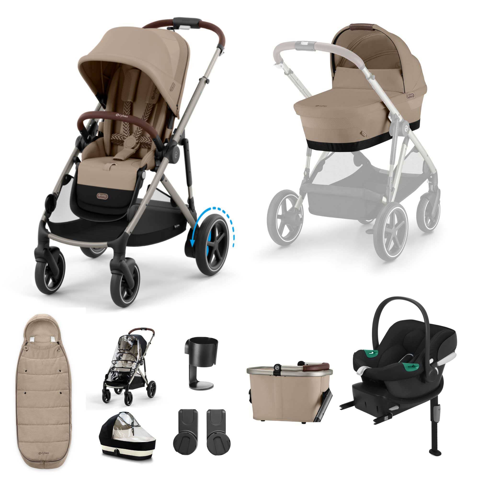 Cybex travel systems Cybex eGazelle S Comfort Kit - Almond Beige 16349-ALM-BEI
