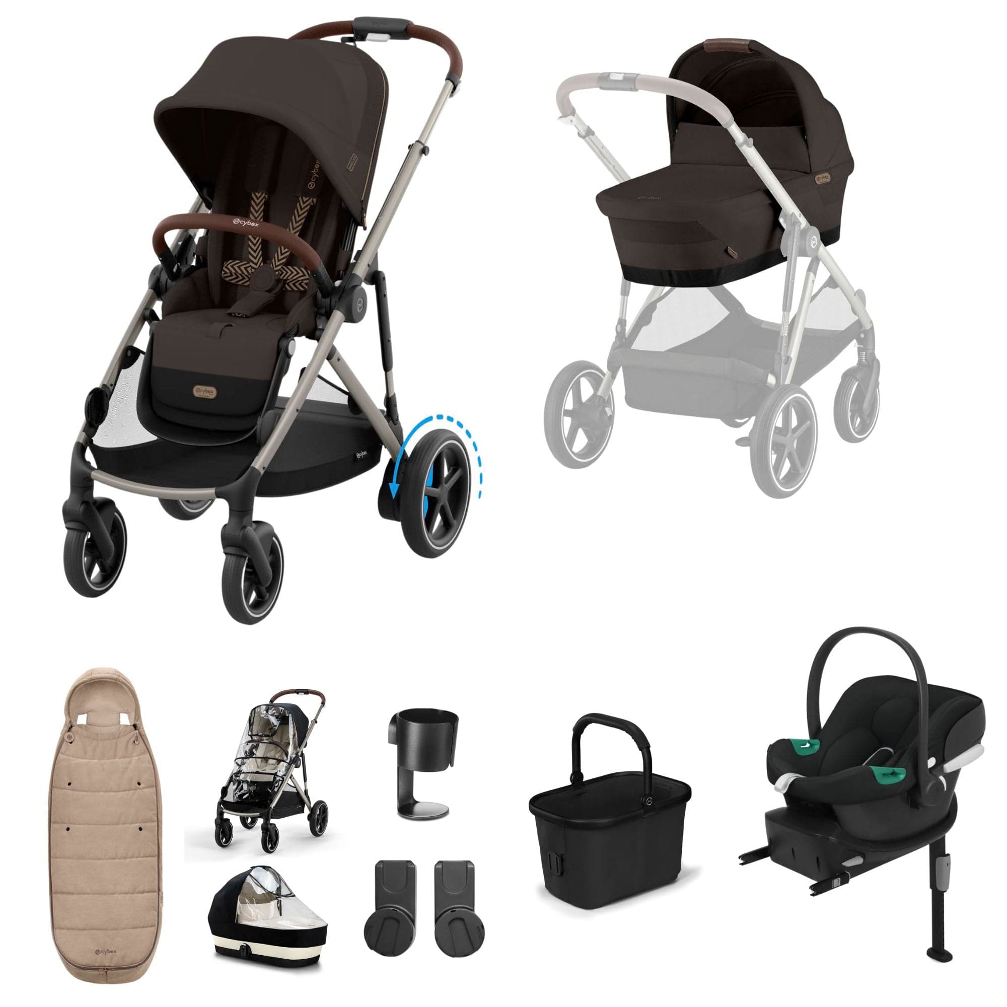 Cybex travel systems Cybex eGazelle S Comfort Kit - Chocolate Brown
