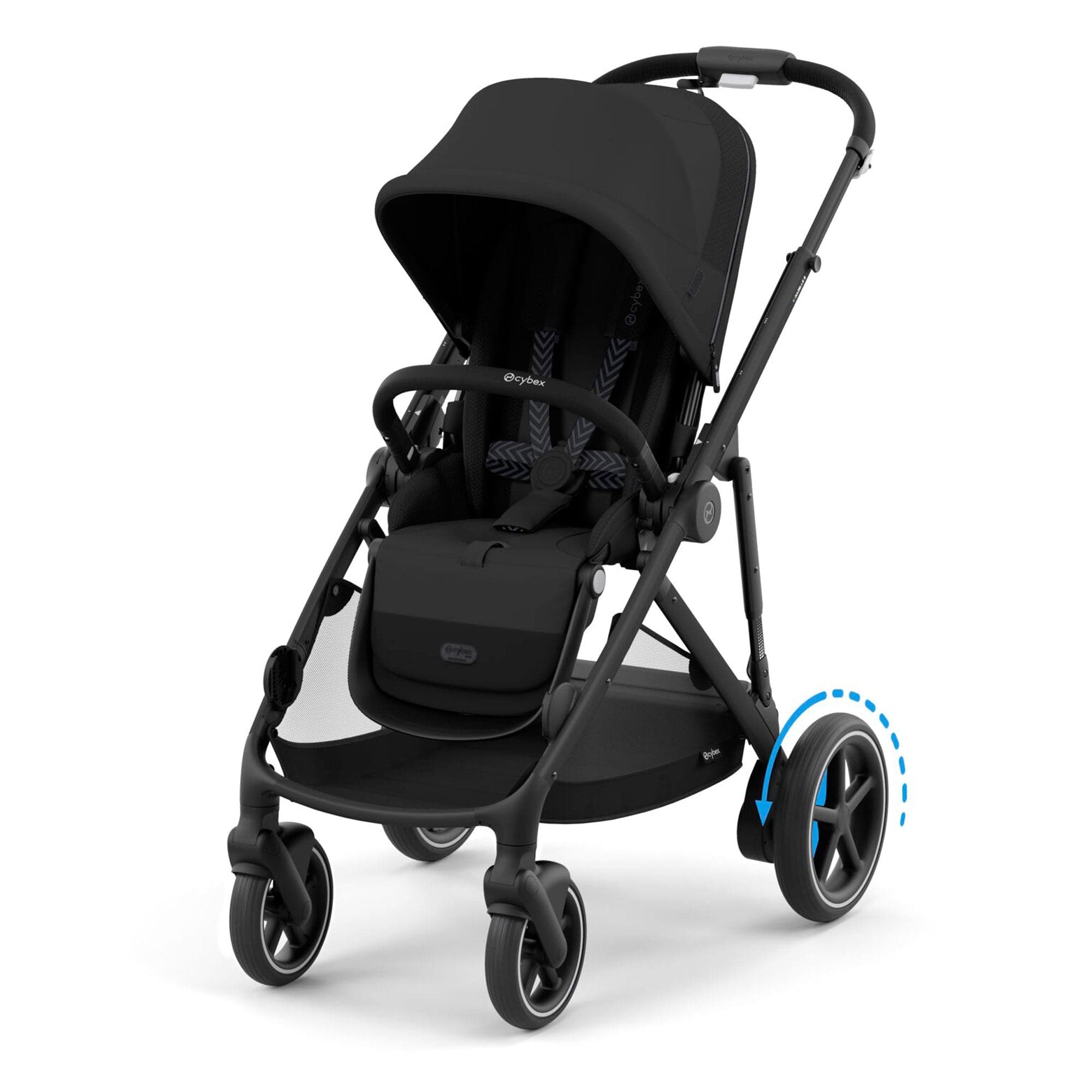 Cybex travel systems Cybex eGazelle S Twin Essential Pushchair Bundle - Moon Black