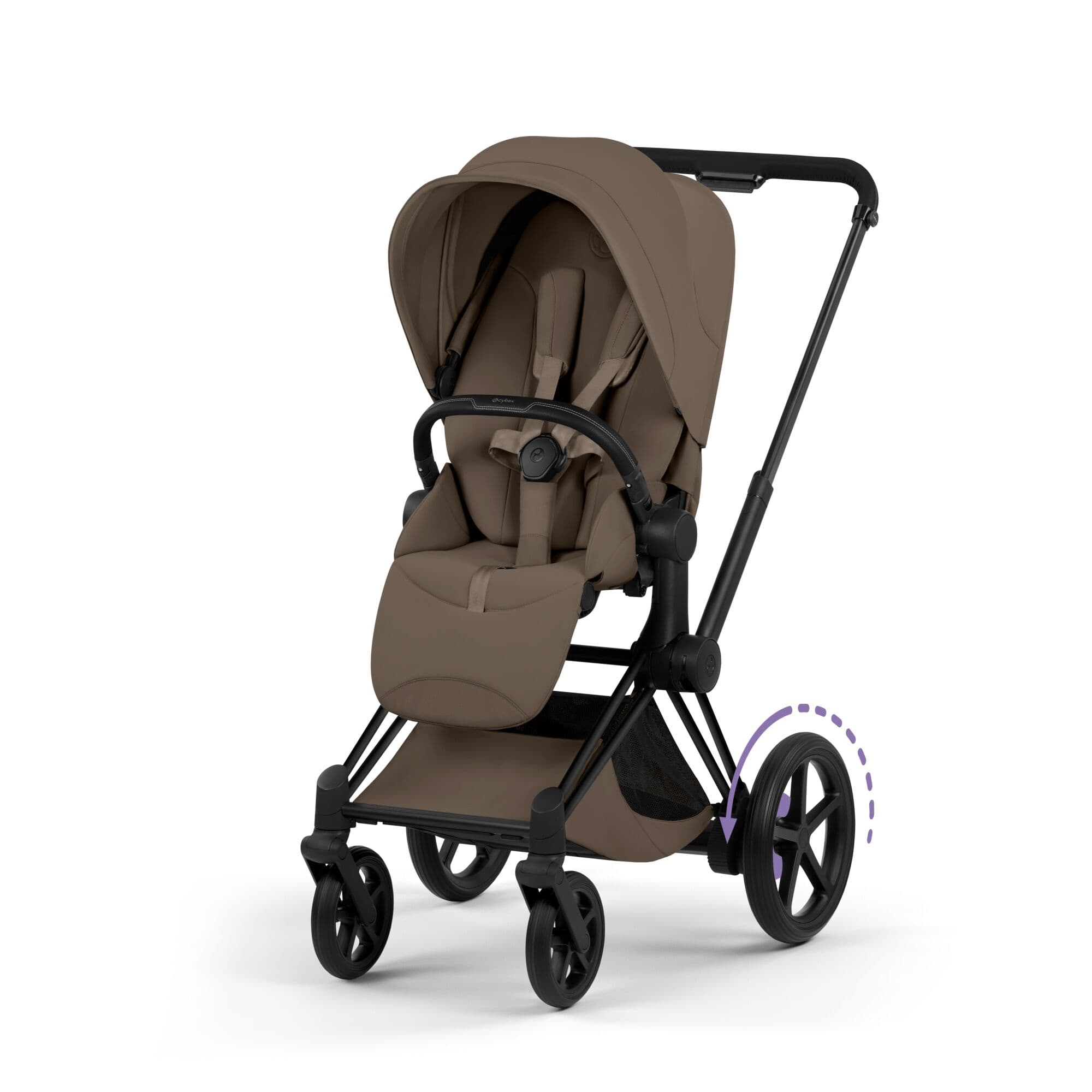 Cybex travel systems Cybex ePriam Ultimate Bundle - Style Collection - Coconut Brown