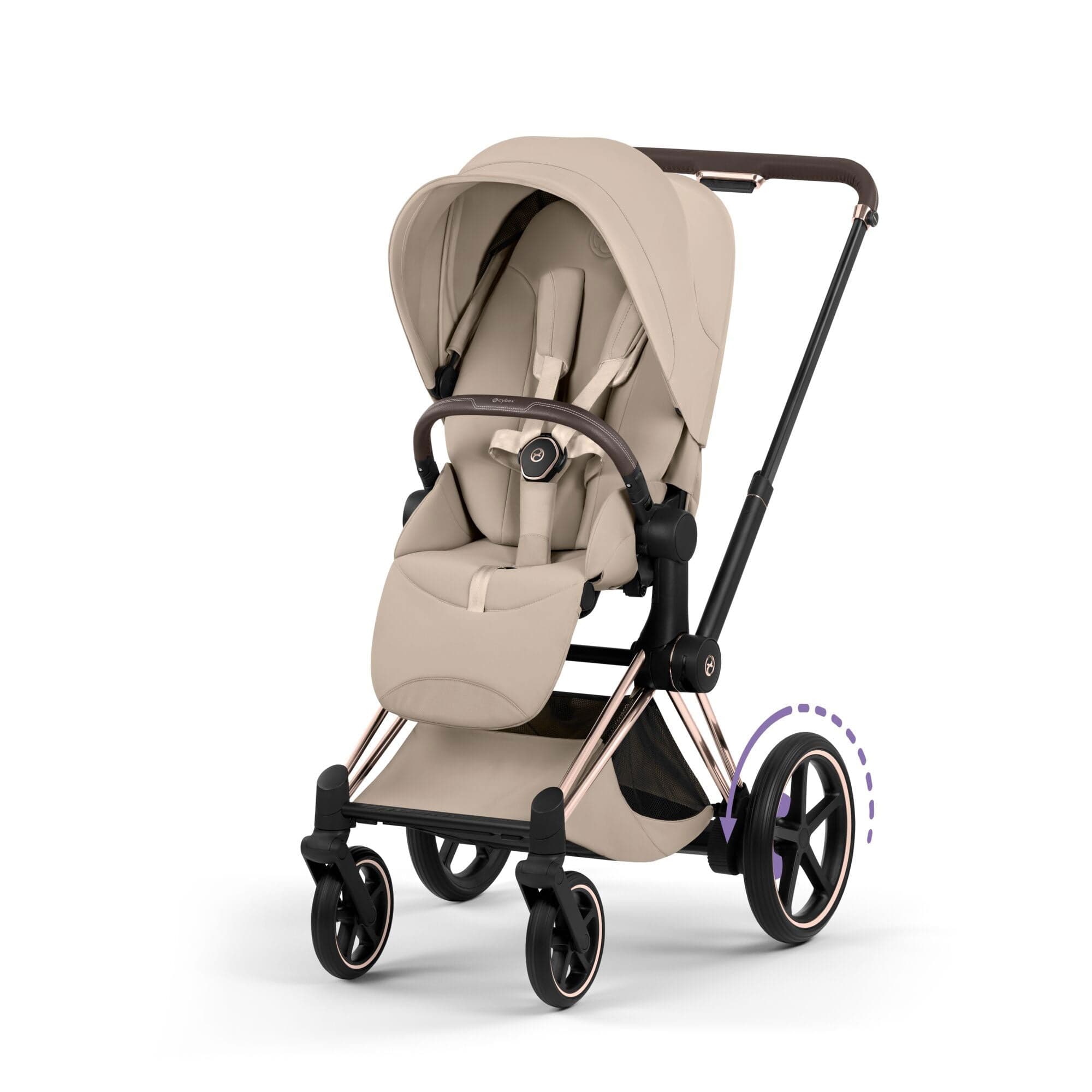 Cybex travel systems Cybex ePriam Ultimate Bundle - Style Collection - Cozy Beige