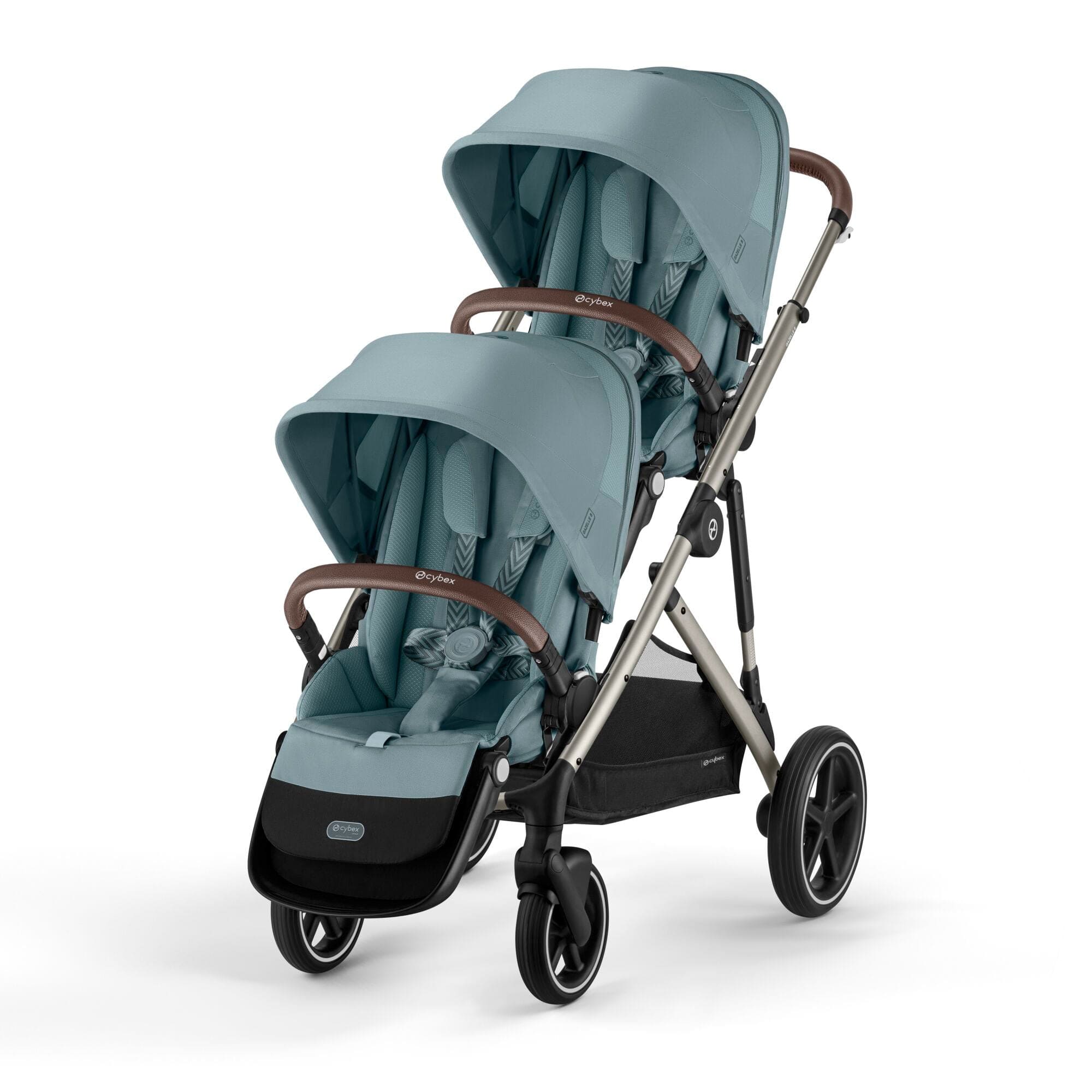 Cybex travel systems Cybex Gazelle S Twin Comfort Pushchair Bundle - Stormy Blue