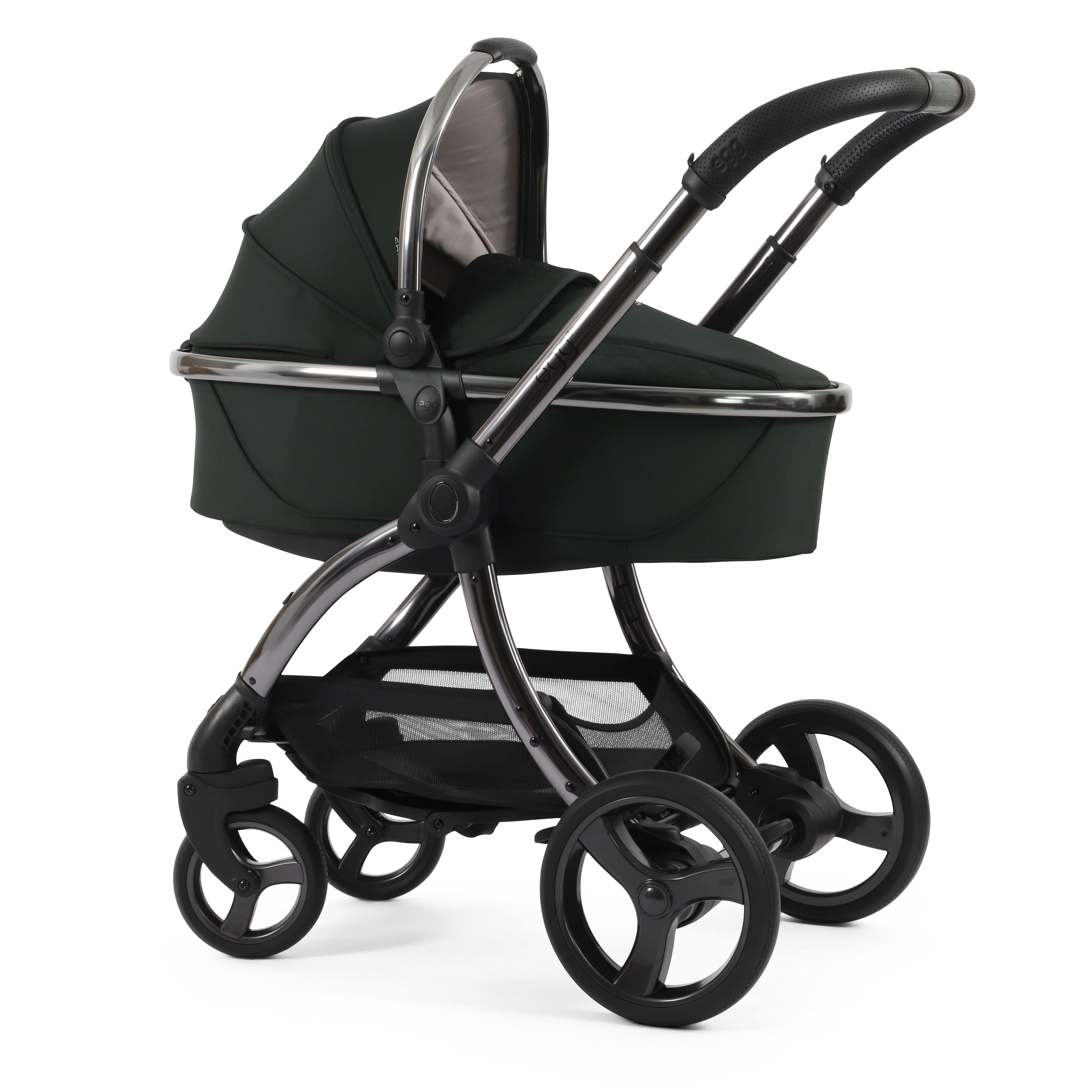 egg baby prams egg3 Pram Bundle Black Olive 14690-BLO