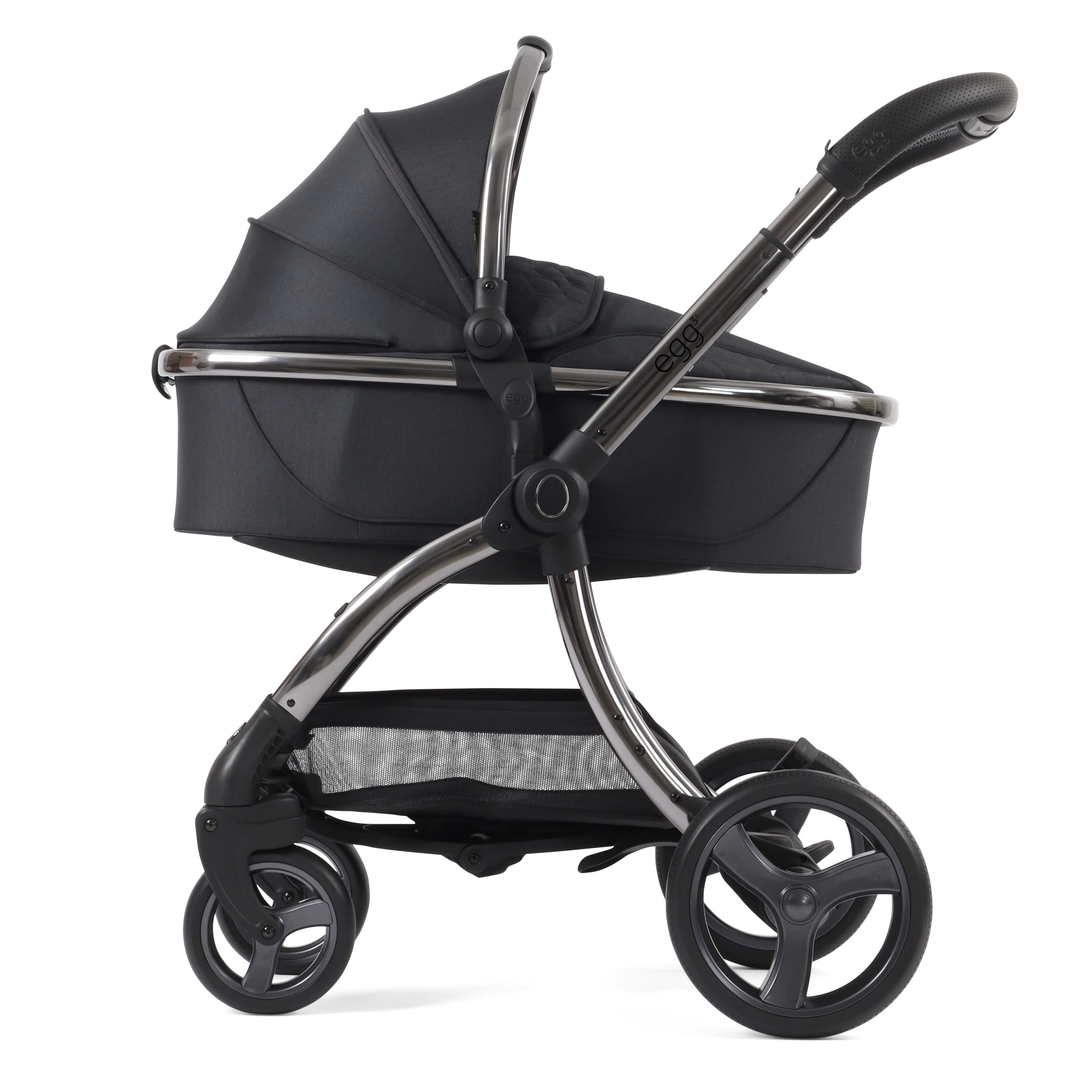 egg baby prams egg3 Pram Bundle Carbonite 14691-CRB