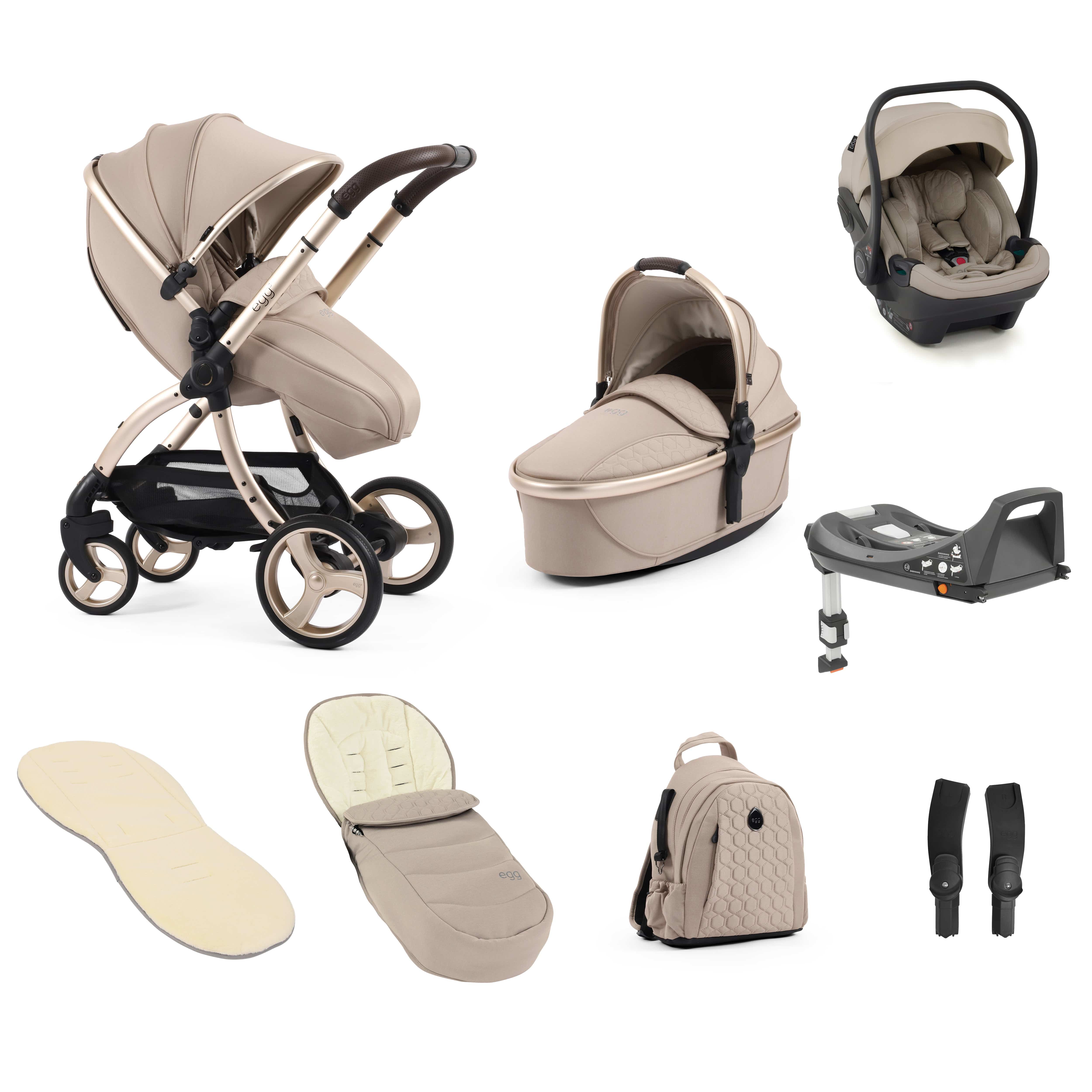 egg baby prams egg3 Luxury Travel System Bundle Feather 14722-FTH