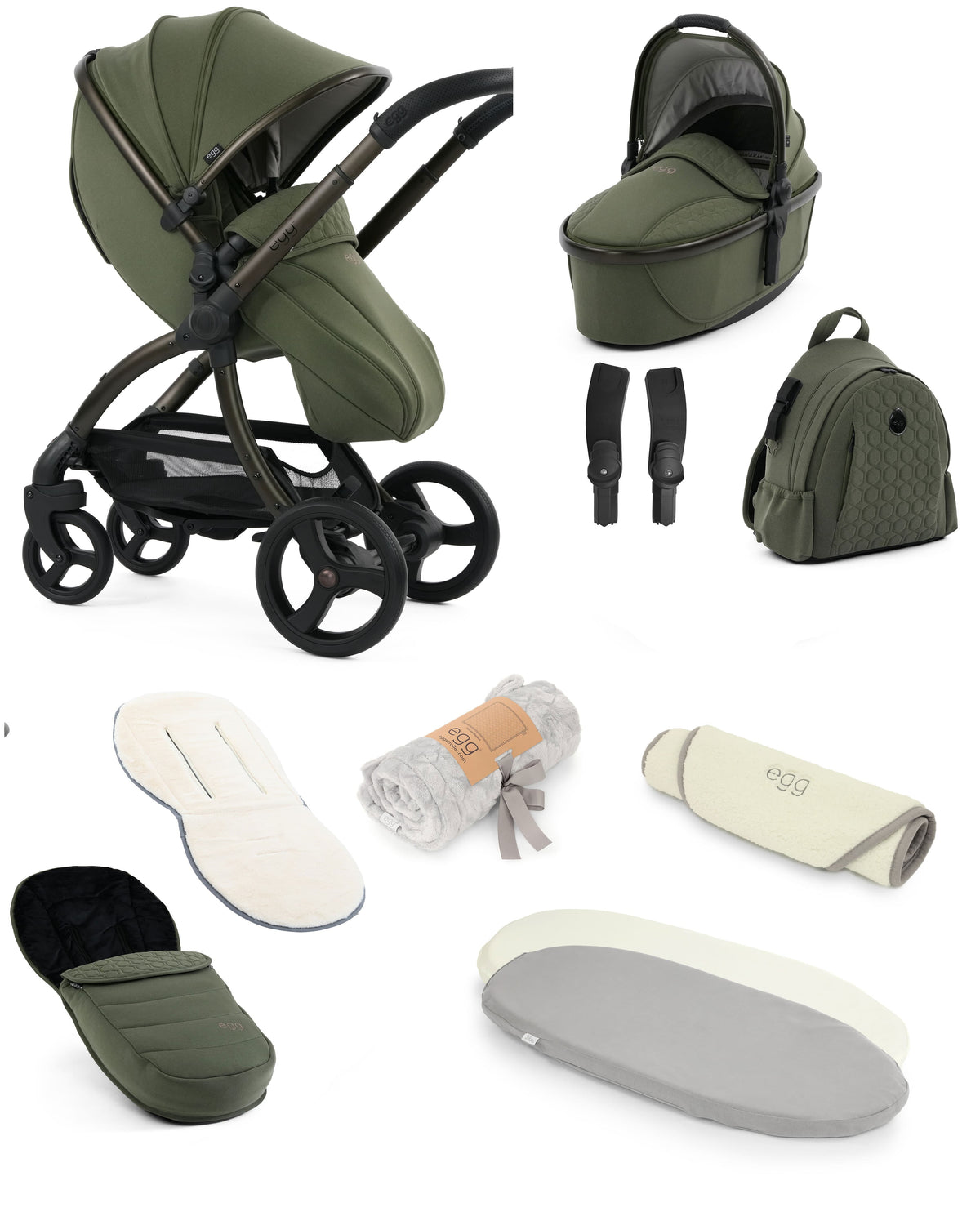 egg baby prams egg3 Snuggle Package - Sage 20866-SNUG-SAG