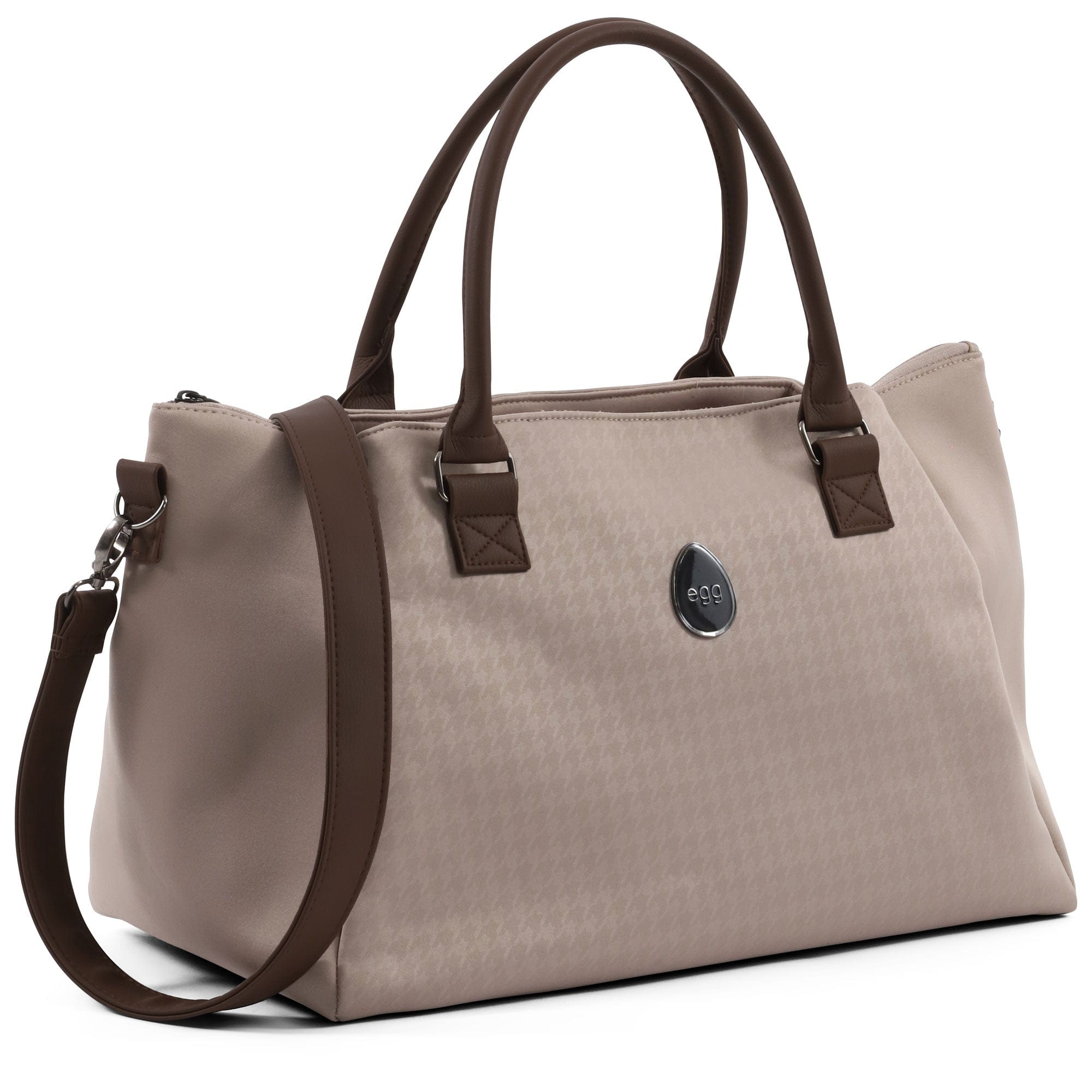 egg Buggy Accessories egg3 Overnight Bag - Houndstooth Almond E3OBHA