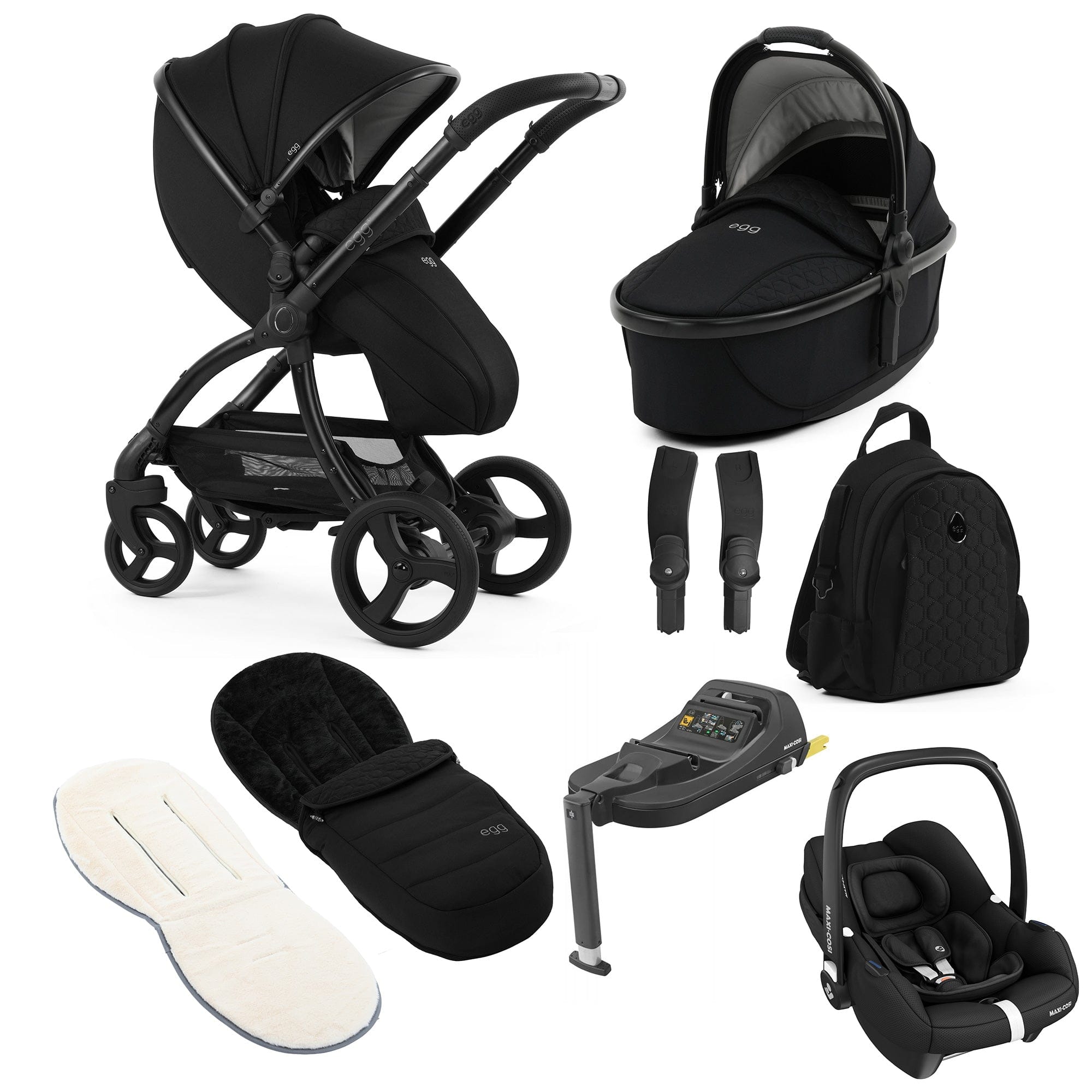 egg travel systems egg3 Luxury Maxi-Cosi Travel System Bundle - Panther 21004-CAB-PAN