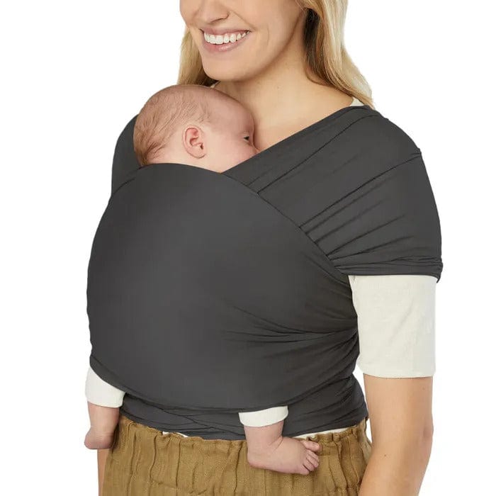 Ergobaby baby carriers Ergobaby Aura Sustainable Knit Baby Wrap - Soft Black WLASKSFTBLK