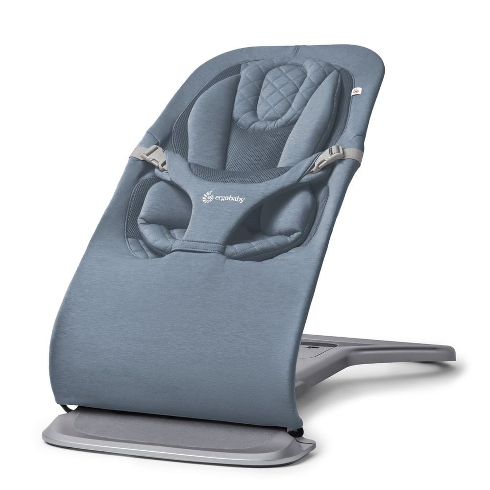 Ergobaby rocking bouncing cradles ErgoBaby Evolve Bouncer - Oxford Blue EVLBNCOXBLUUK