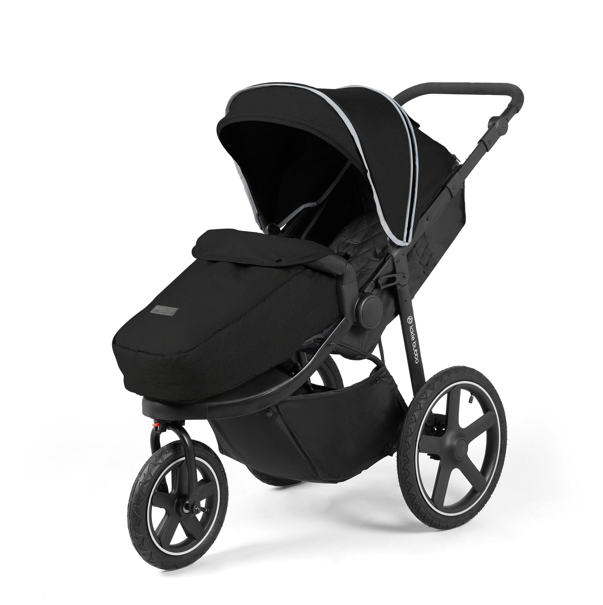 Ickle Bubba 3 wheel pushchairs Ickle Bubba Venus Prime Jogger Stroller - Black/Black 13-004-600-001