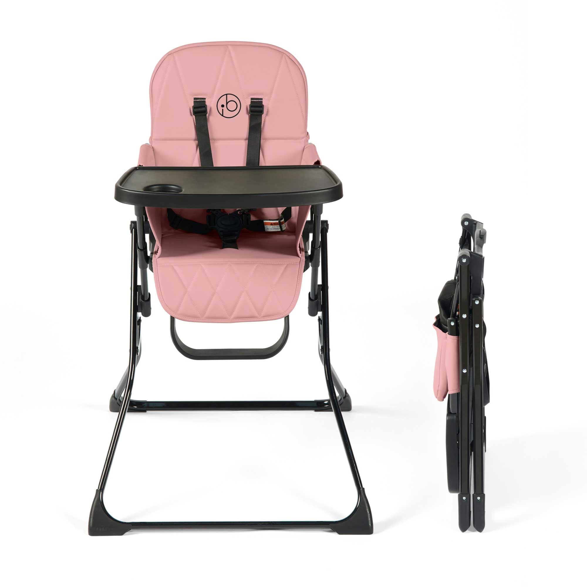Ickle Bubba baby highchairs Ickle Bubba Flip Magic Fold Highchair - Blush Pink 59-003-000-841