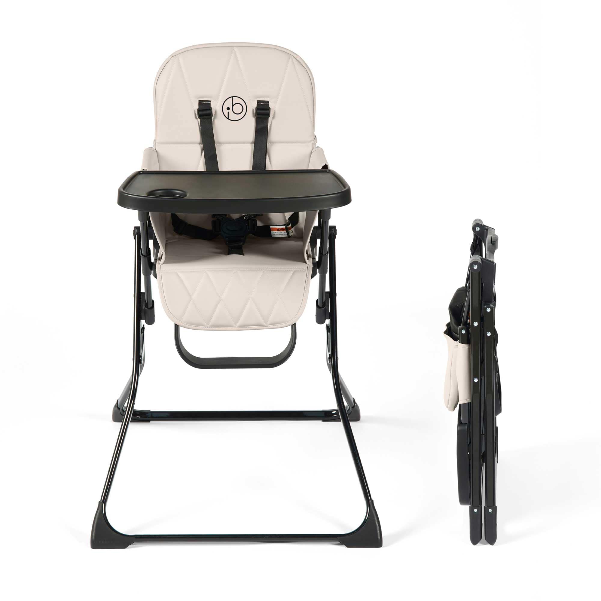 Ickle Bubba baby highchairs Ickle Bubba Flip Magic Fold Highchair - Pearl Grey 59-003-000-840