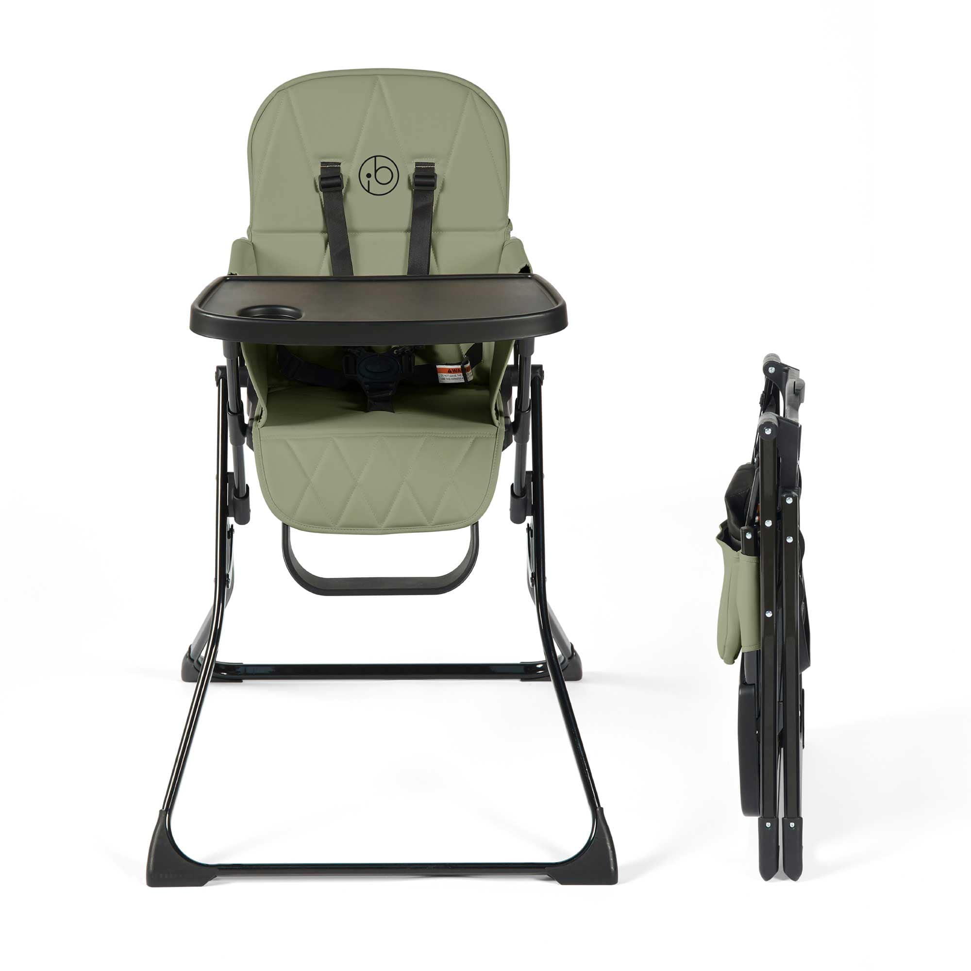 Ickle Bubba baby highchairs Ickle Bubba Flip Magic Fold Highchair - Sage Green 59-003-000-846