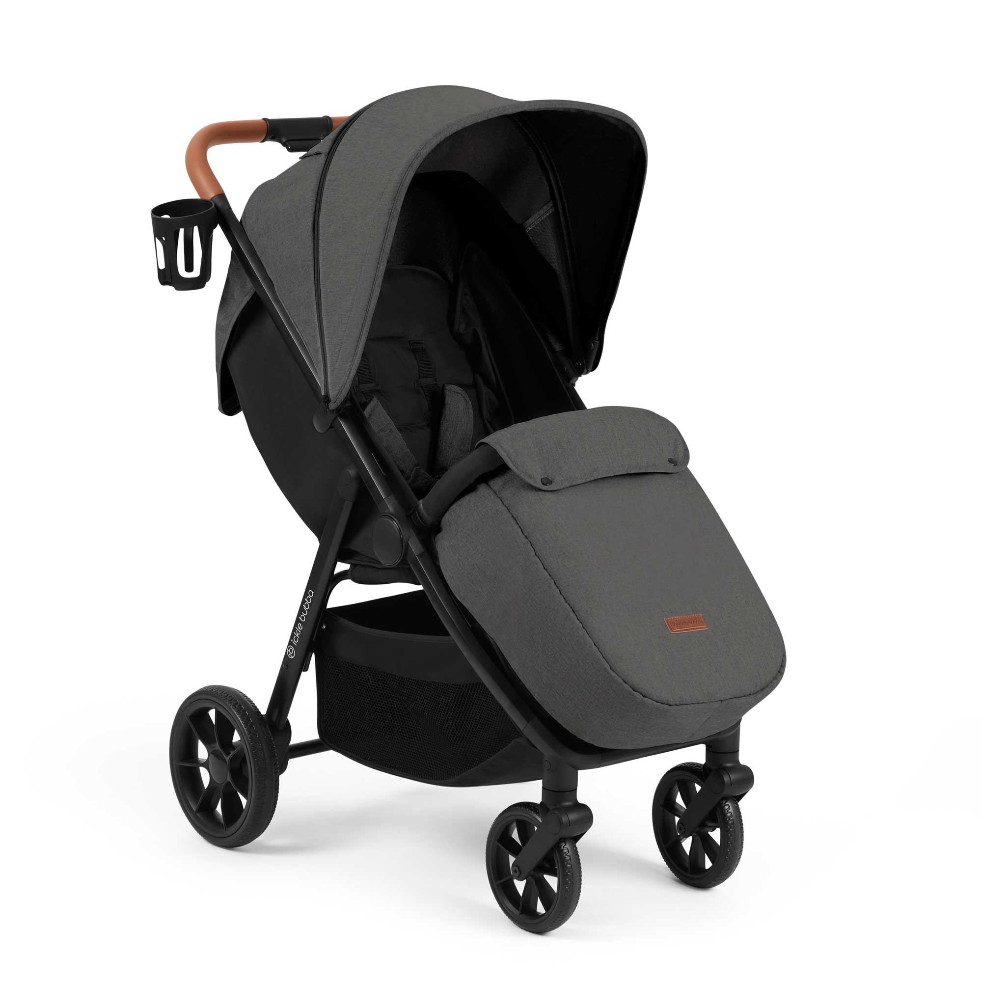 Ickle Bubba pushchairs & buggies Ickle Bubba Stomp Stride Max Pushchair - Charcoal Grey 15-006-200-148