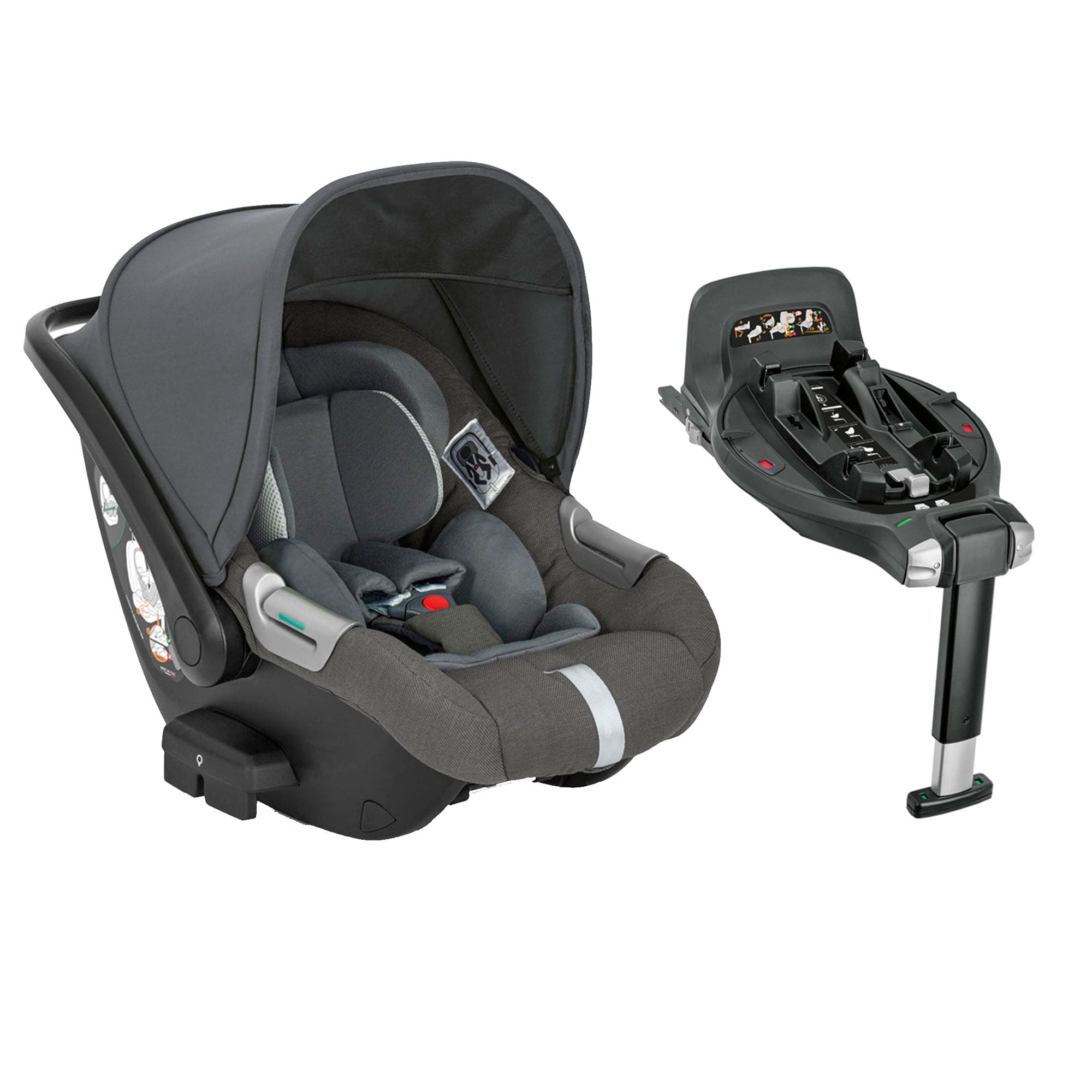 Inglesina baby car seats Inglesina Aptica Darwin Infant Recline Car Seat - Velvet Grey CAR/ING/091380-1