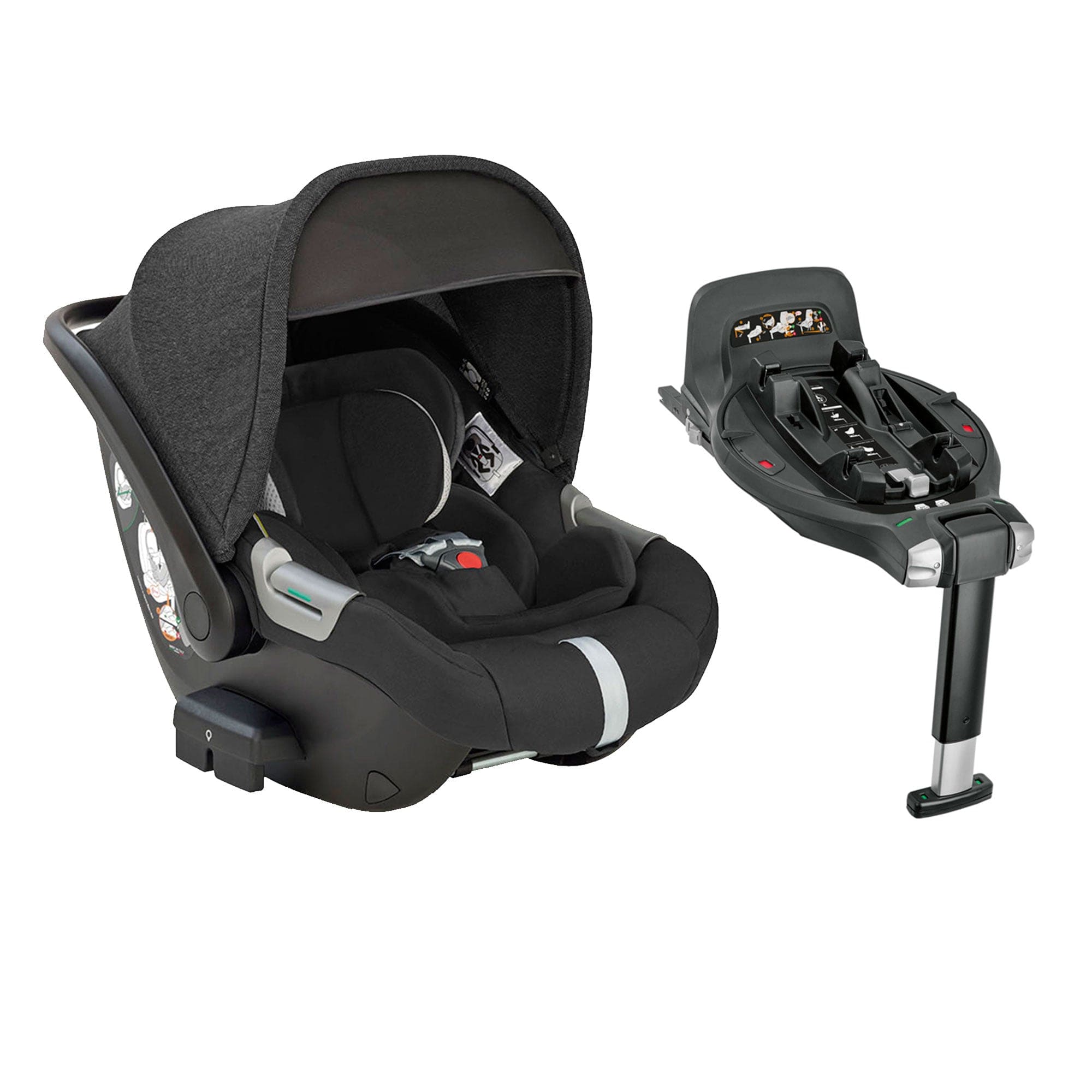 Inglesina baby car seats Inglesina Electa Darwin Infant Recline Car Seat - Upper Black CAR/ING/091359-1