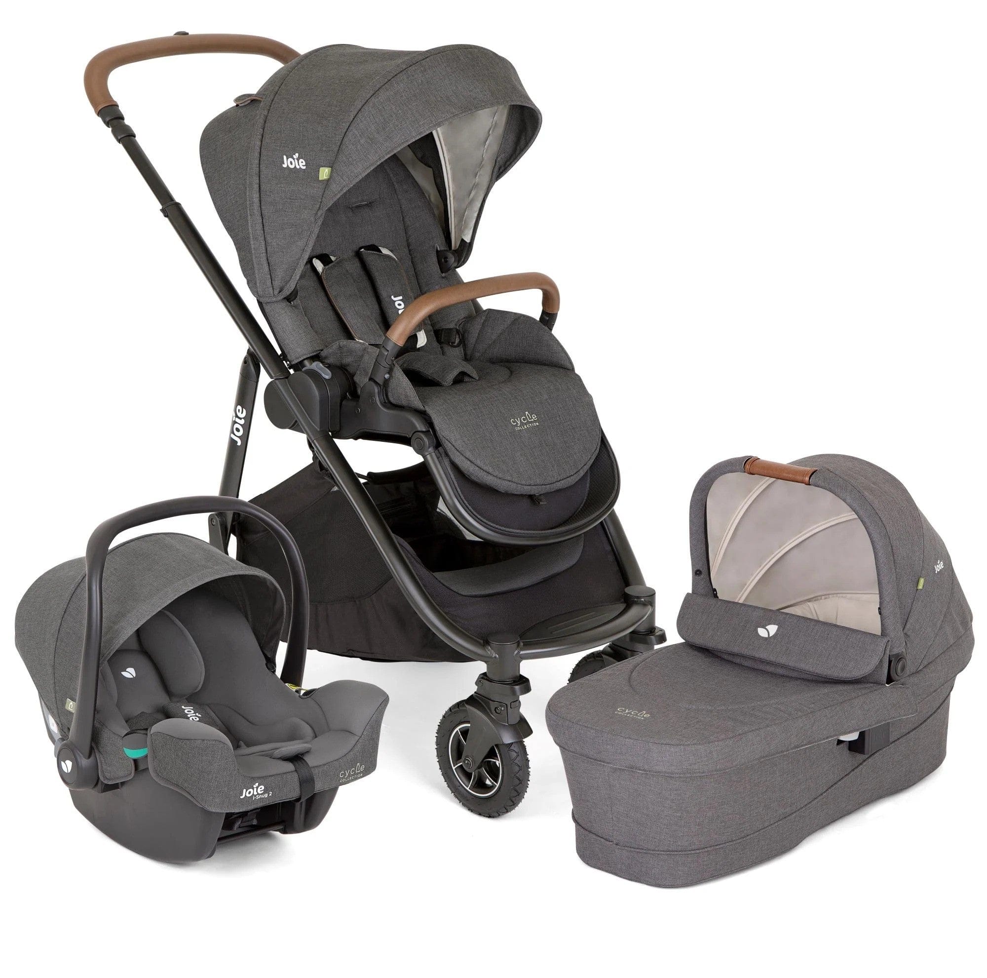 Joie baby prams Joie Versatrax Trio Travle System (CYCLE Collection) Shell Grey T1803EACYC000