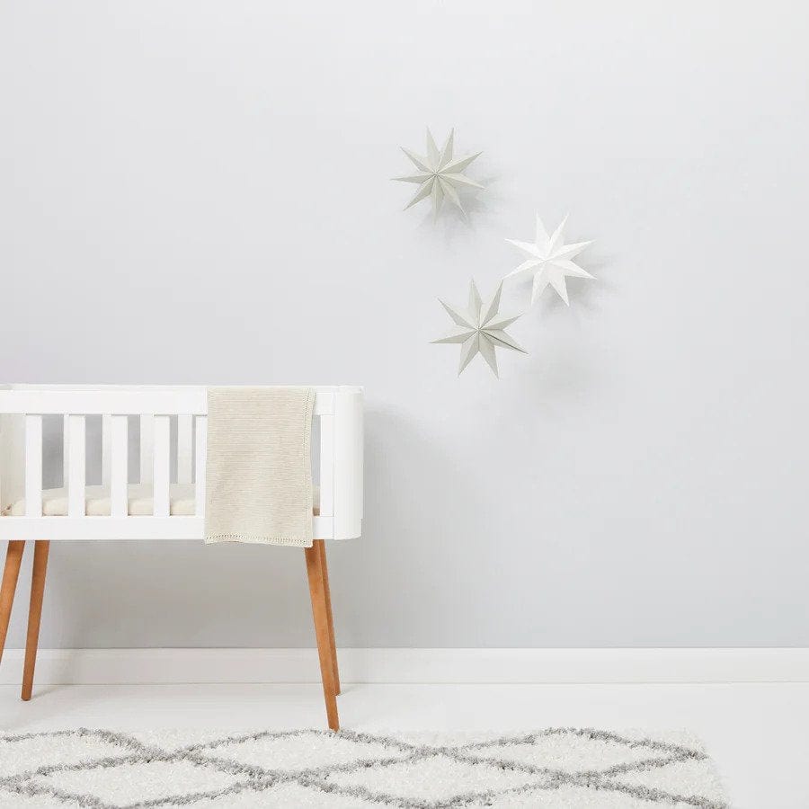 Clair De Lune cot blankets Little Green Sheep Organic Cellular Blanket - Linen BD026A