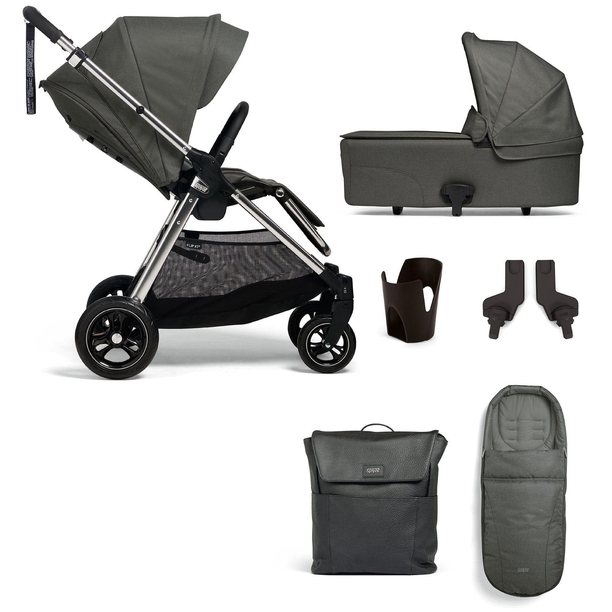 Mamas & Papas baby prams Mamas & Papas Flip XT³ 6 Piece Essentials Bundle - Harbour Grey 94611HB00