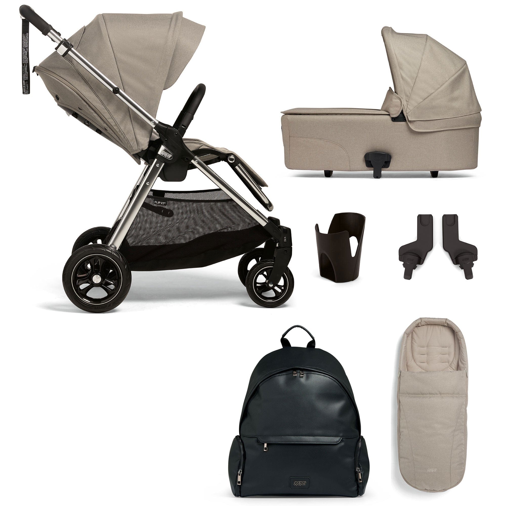 Mamas & Papas baby prams Mamas & Papas Flip XT³ 6 Piece Essentials Bundle - Fawn 94611FN01