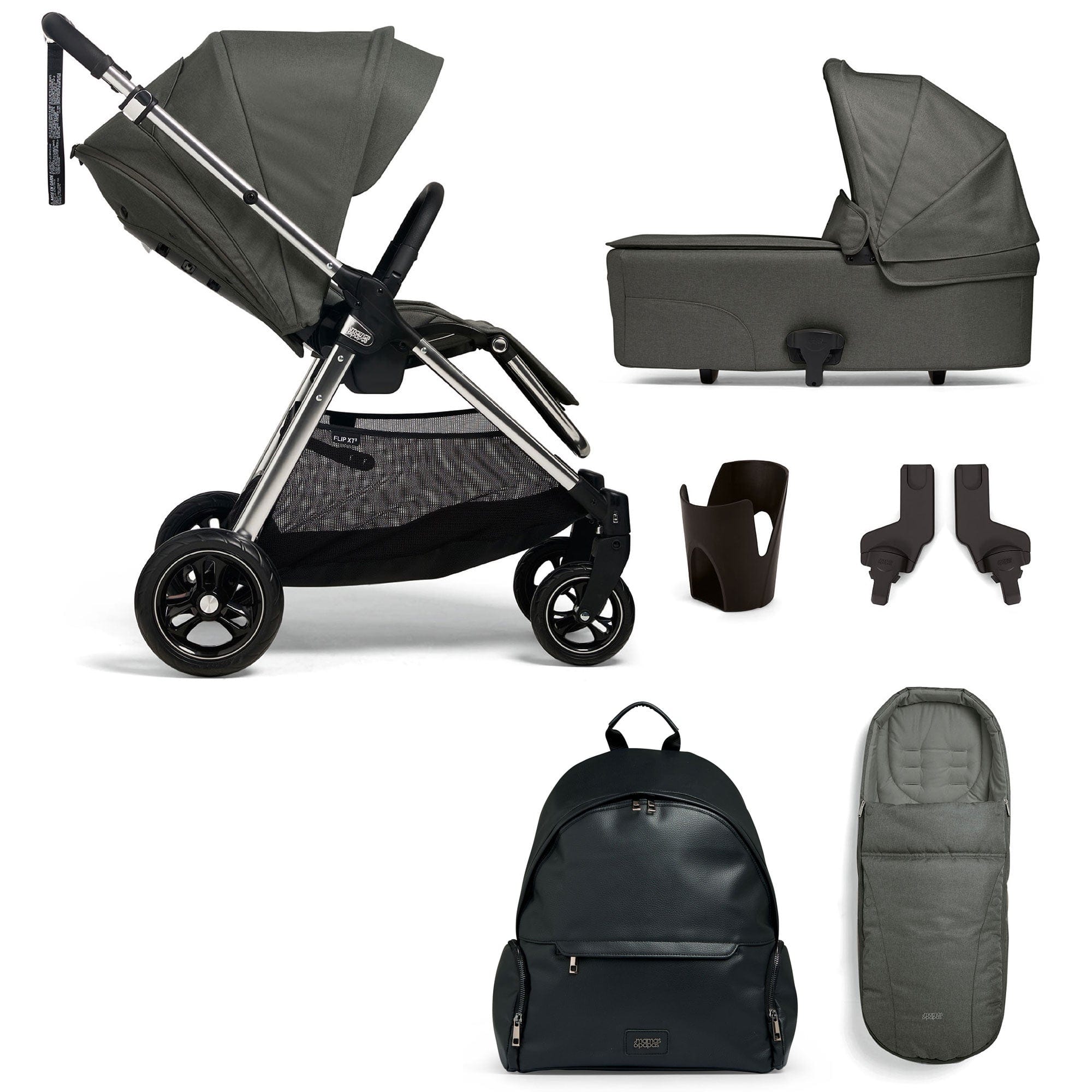 Mamas & Papas baby prams Mamas & Papas Flip XT³ 6 Piece Essentials Bundle - Harbour Grey 94611HB01