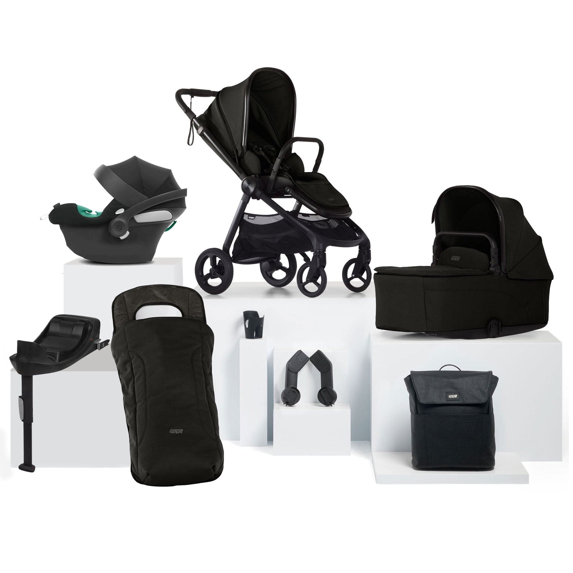 Mamas & Papas baby prams Mamas & Papas Vardo Complete Cybex Bundle - Noir 52391NR00