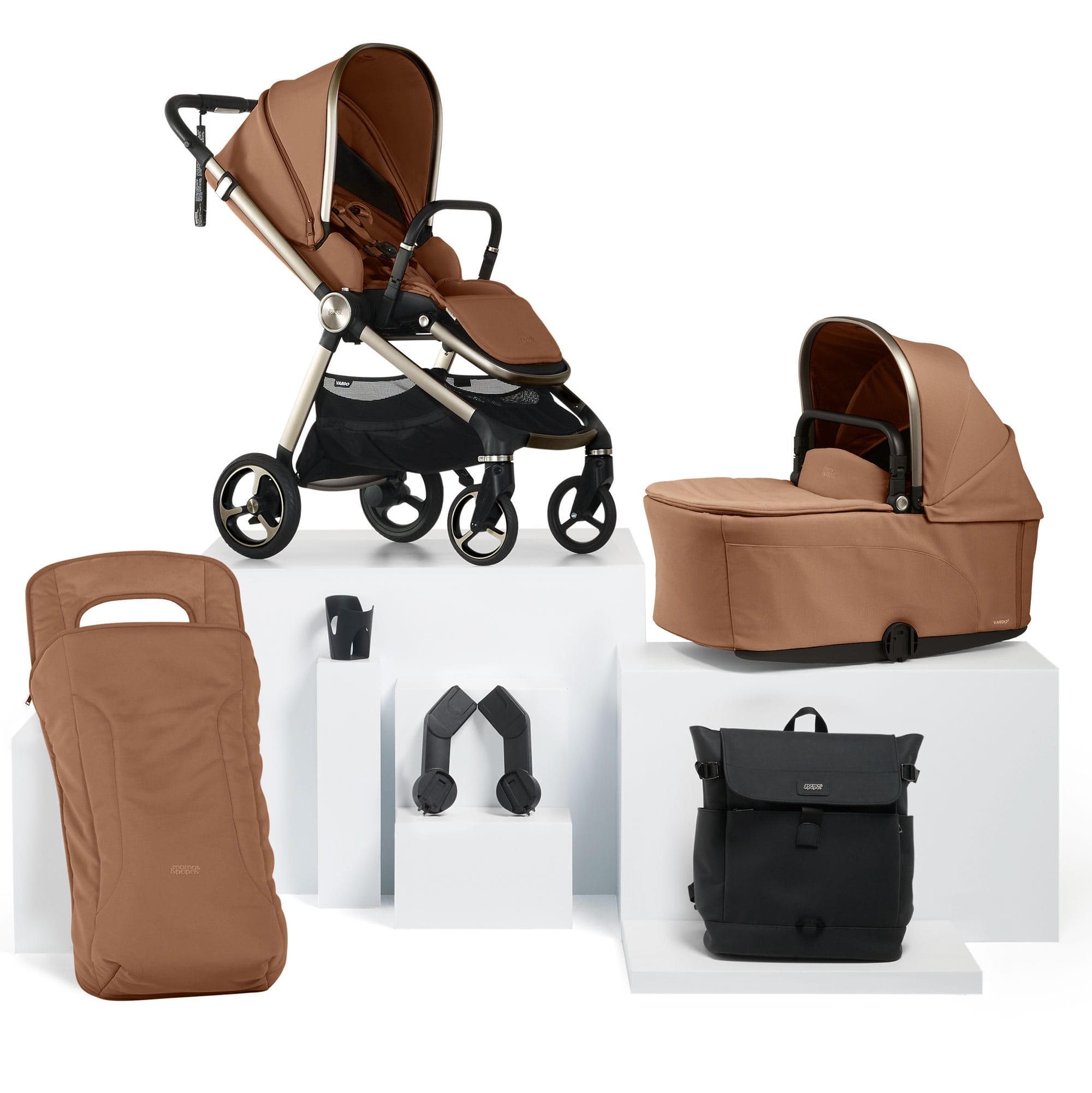 Mamas & Papas baby prams Mamas & Papas Vardo Essential Bundle - Nutmeg 52381NM01
