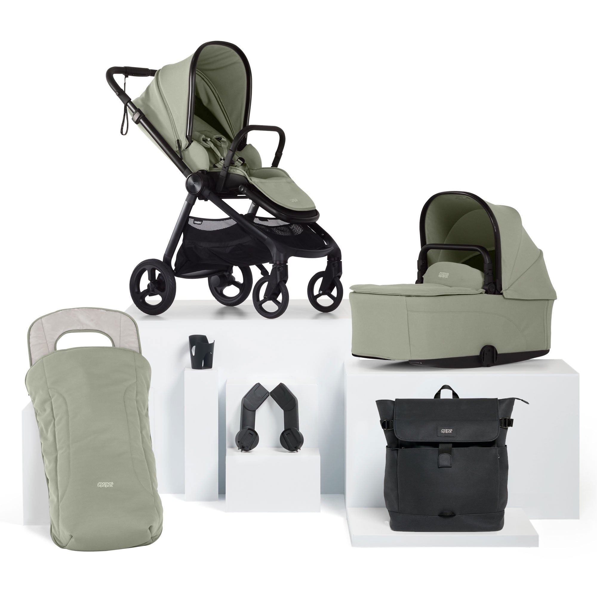 Mamas & Papas baby prams Mamas & Papas Vardo Essential Bundle - Sage 52381SG00
