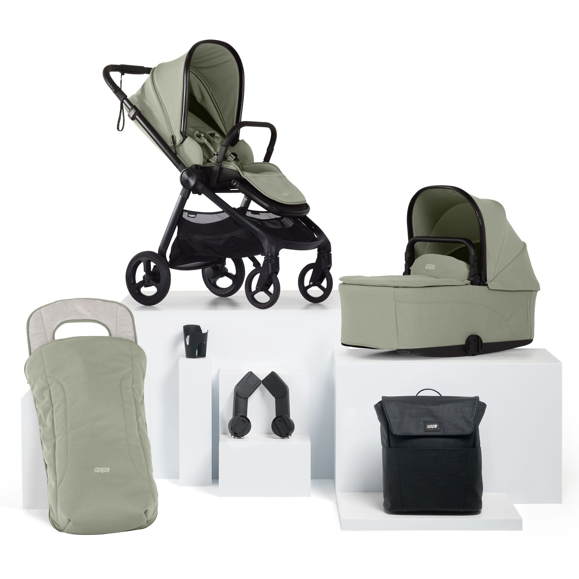 Mamas & Papas baby prams Mamas & Papas Vardo Essential Bundle - Sage 52381SG00