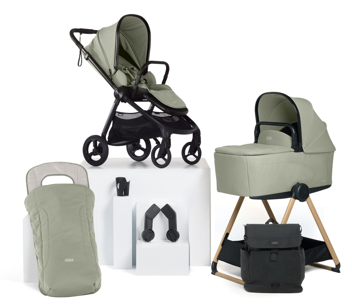 Mamas & Papas baby prams Mamas & Papas Vardo Essential Bundle - Sage 52381SG03