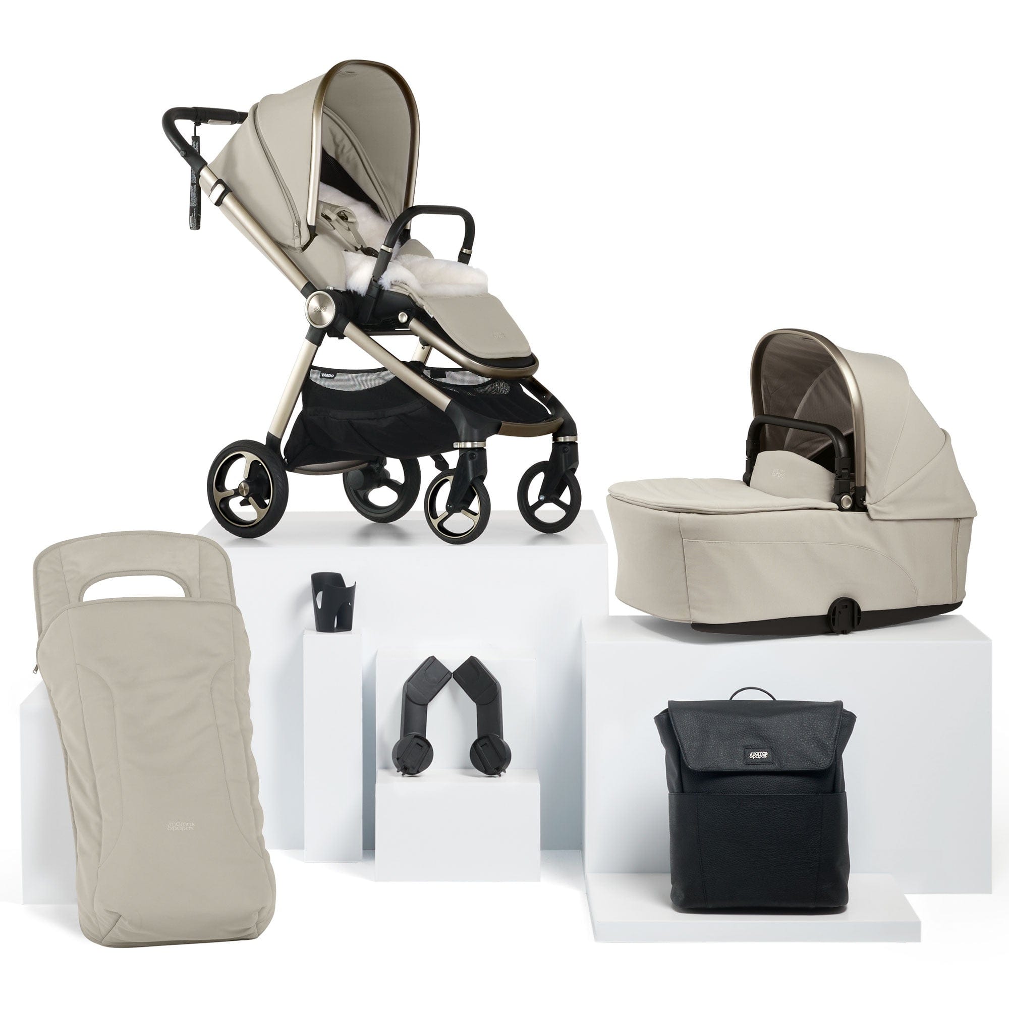 Mamas & Papas baby prams Mamas & Papas Vardo Essential Bundle - Shell 52381D100