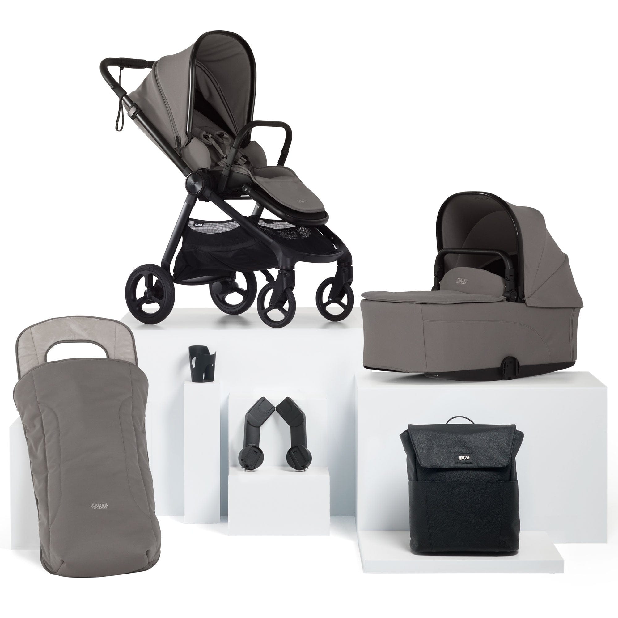 Mamas & Papas baby prams Mamas & Papas Vardo Essential Bundle - Storm 5239S4301