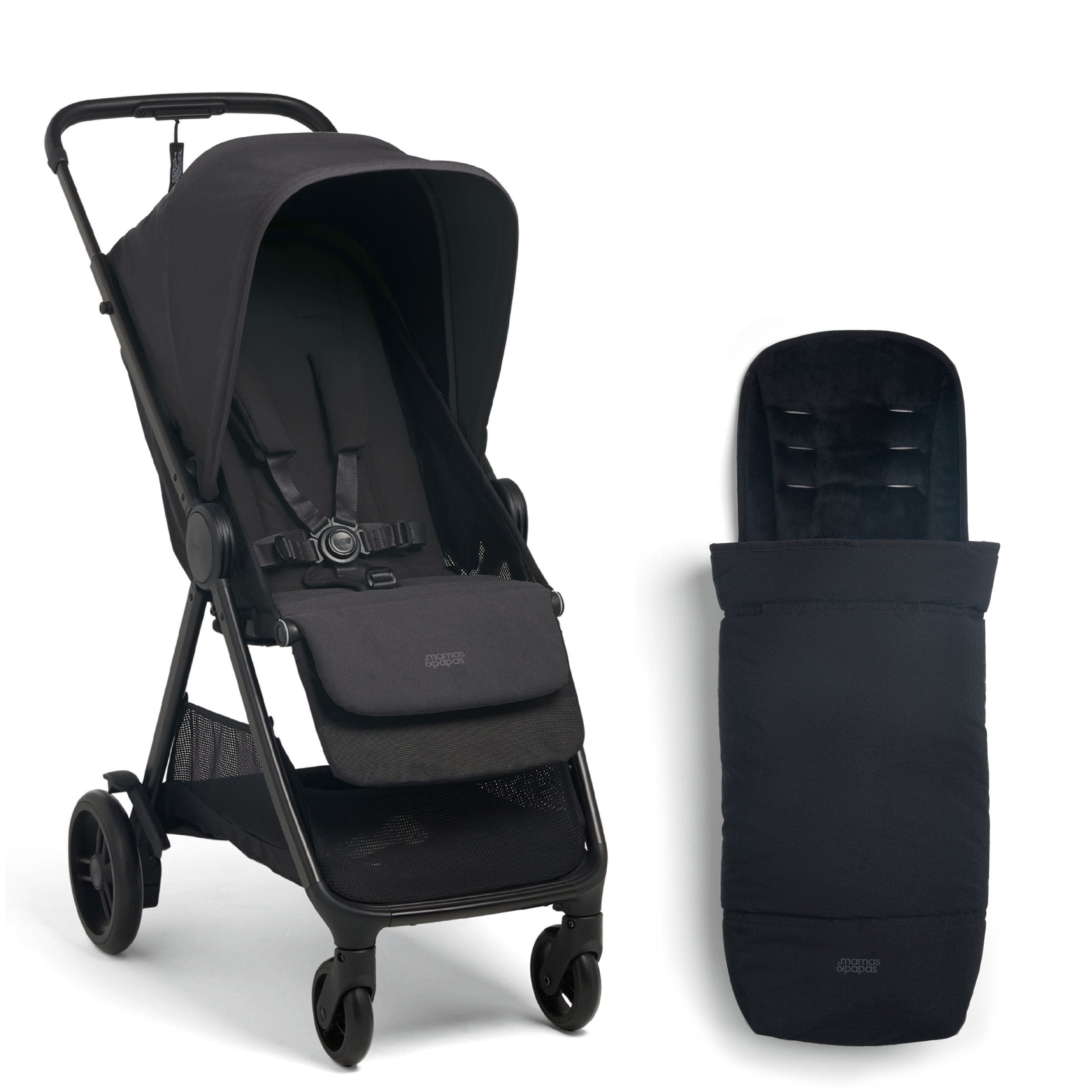 Mamas & Papas baby pushchairs Mamas & Papas Libro Stroller & Footmuff Bundle - Liquorice 50981LC00