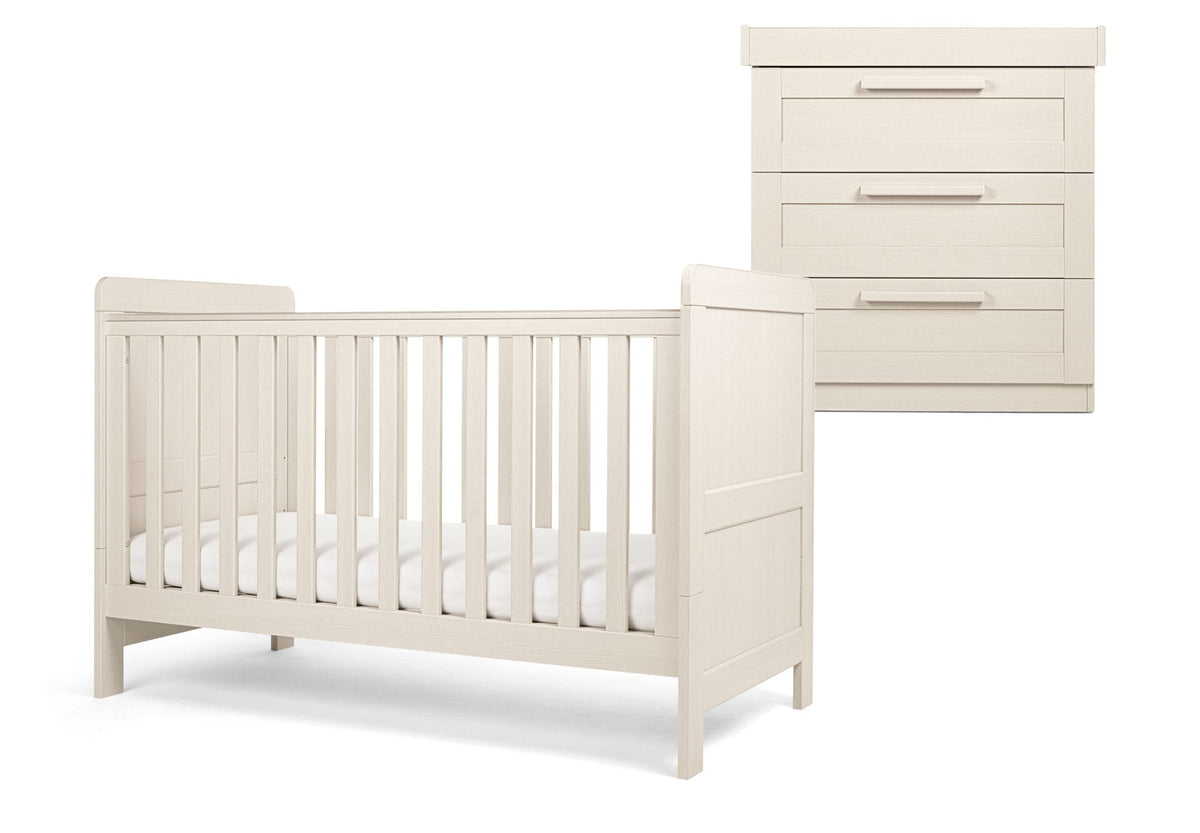 Mamas & Papas cot bed room sets Mamas & Papas Atlas 2 Piece Roomset Stone