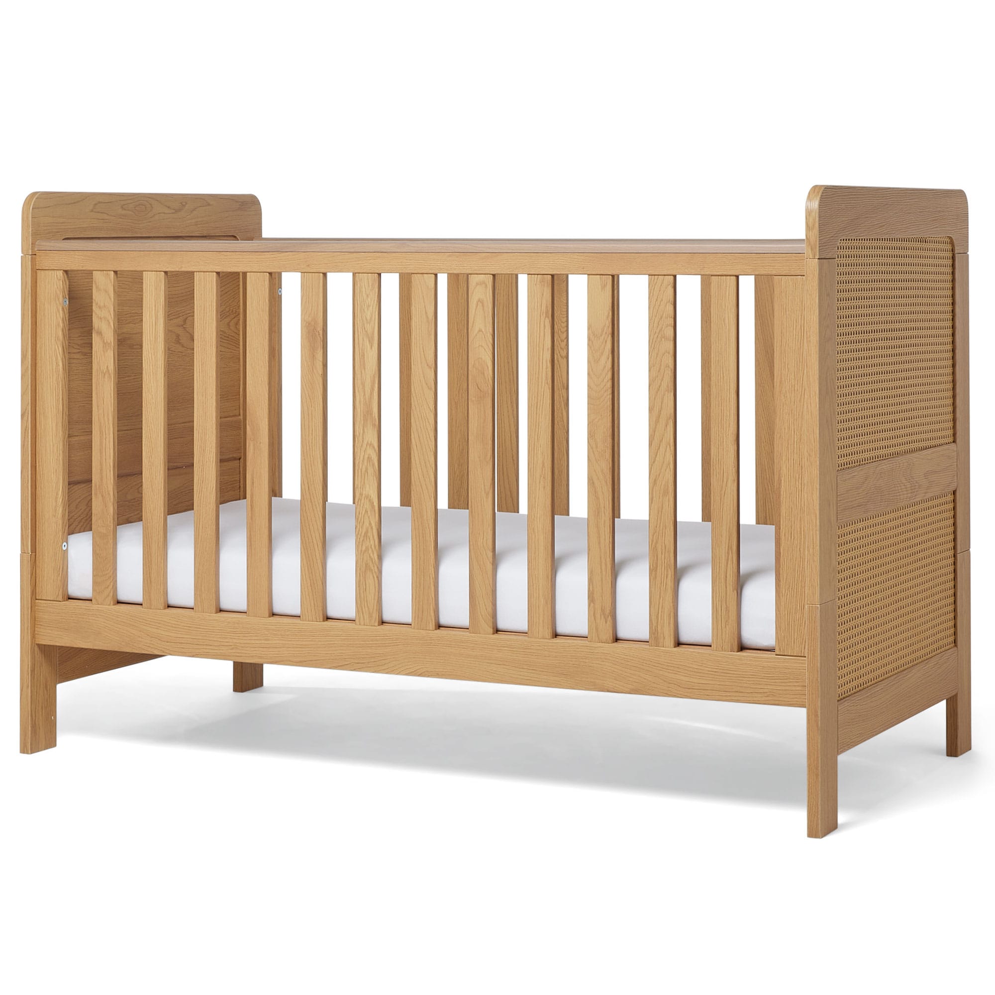 Mamas & Papas cot bed room sets Mamas & Papas Esna 2 Piece Roomset - Rattan/Oak