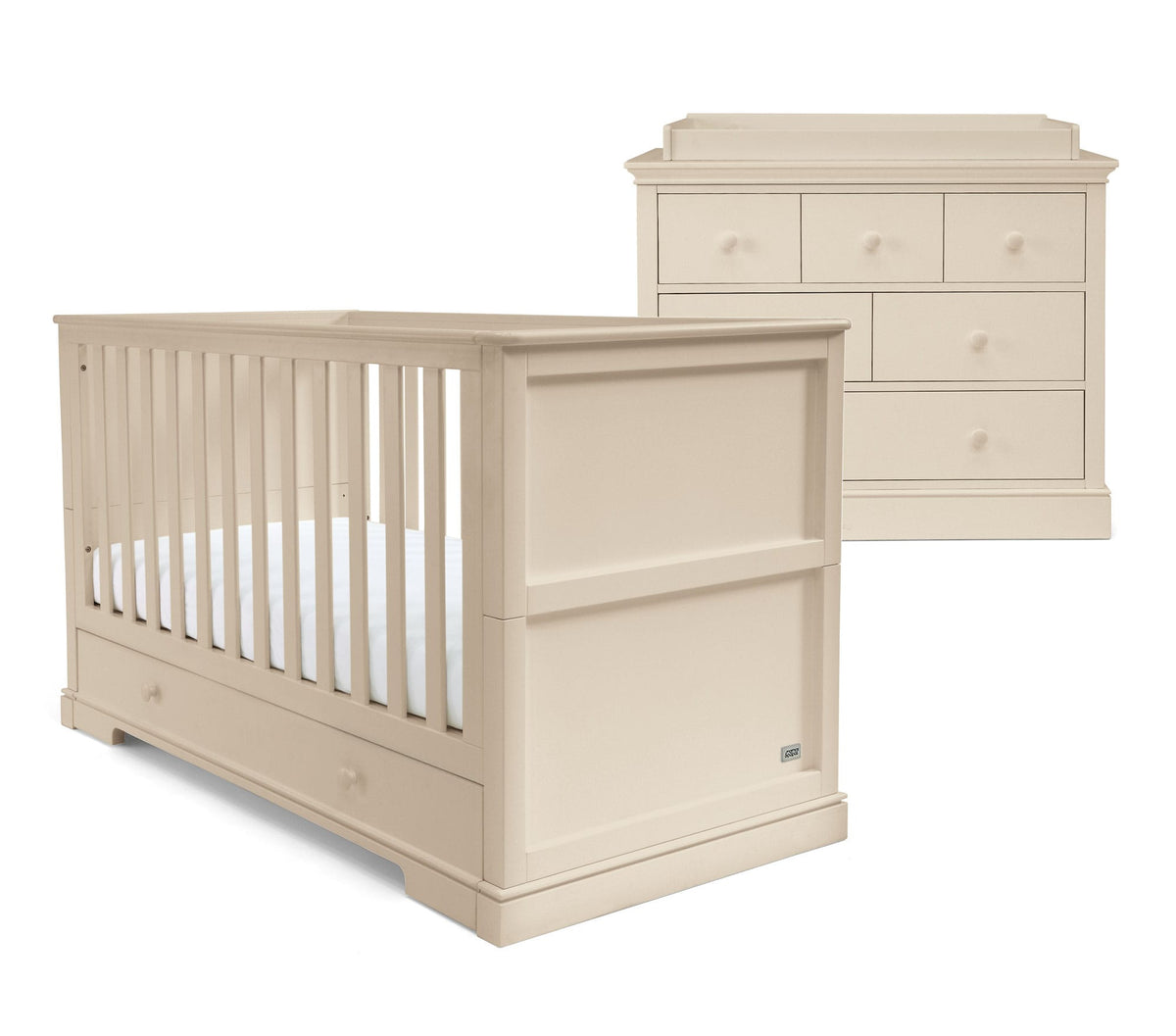 Mamas & Papas cot bed room sets Mamas & Papas Oxford 2 Piece Cot Bed Roomset Cashmere