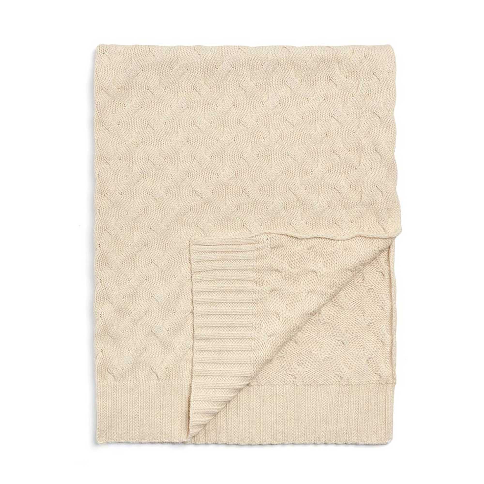 Mamas & Papas cot & cot bed blankets Mamas & Papas Knitted Blanket - Duckling Cable 7883RE400