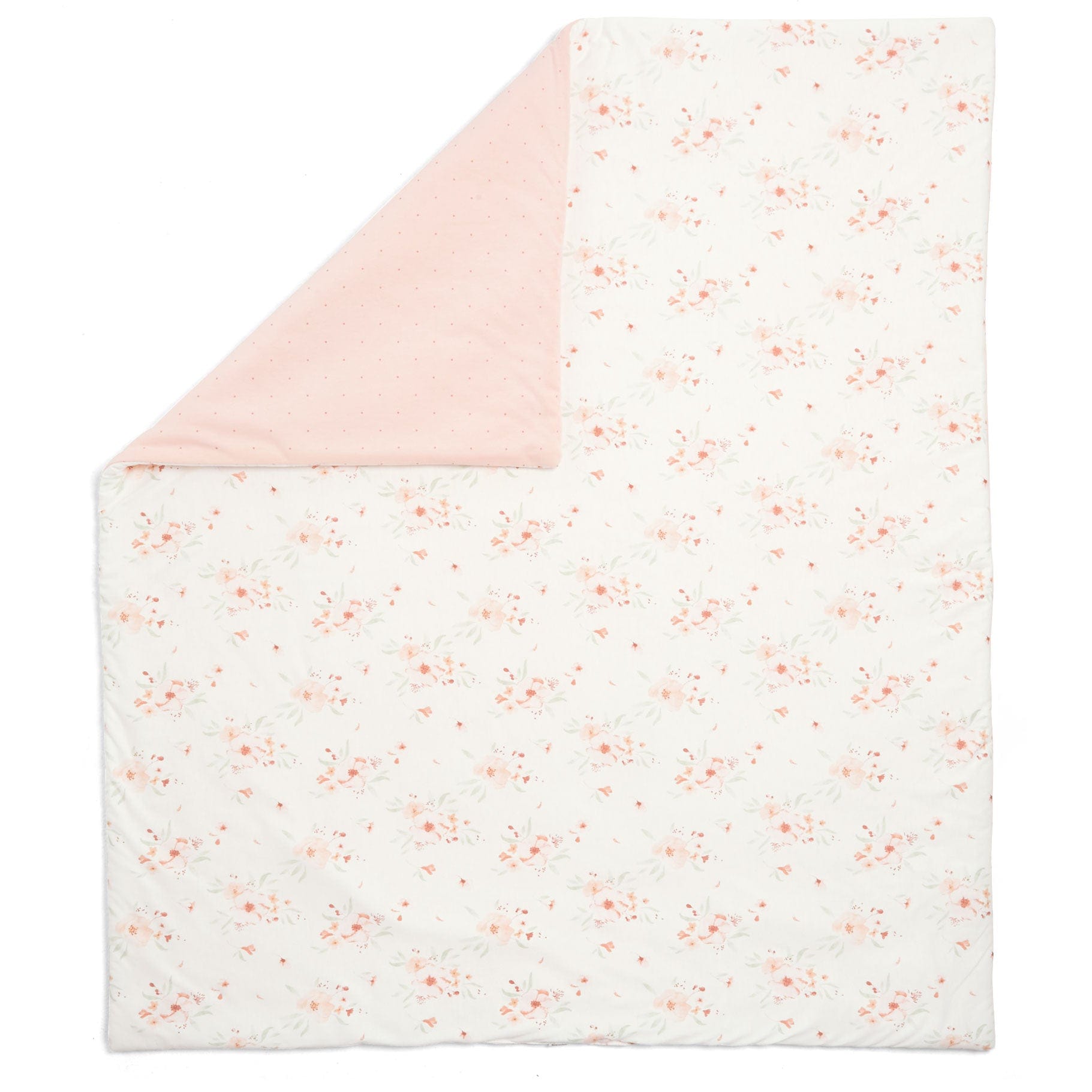 Mamas & Papas Cot & Cot Bed Quilts M&P Welcome to the World Cot Bed Quilt (Floral Spot) 7233X1600