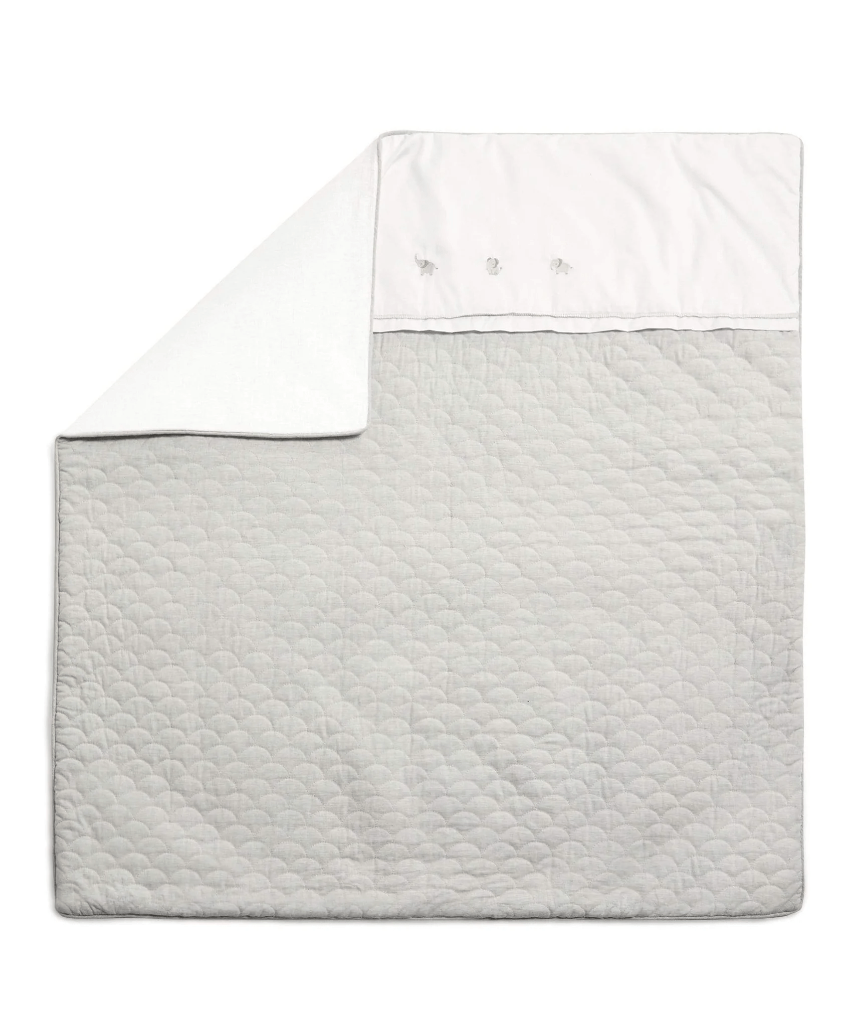 Mamas & Papas cot & cot bed quilts Mamas & Papas Welcome to the World Cotbed Quilt - Elephant 7041WW201