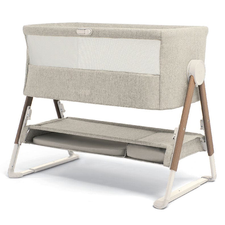 Mamas & Papas cribs Mamas & Papas Lua Fawn Bedside Crib Oat Bundle BBLUPK200