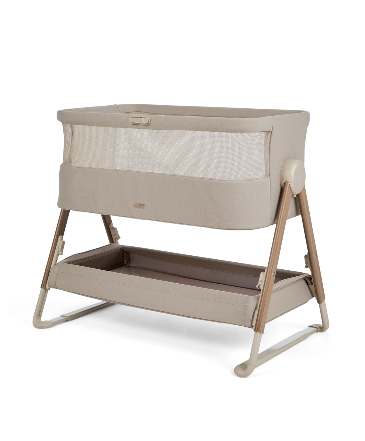 Mamas & Papas cribs Mamas & Papas Lua 2 Bedside Crib - Mocha BCLU71000